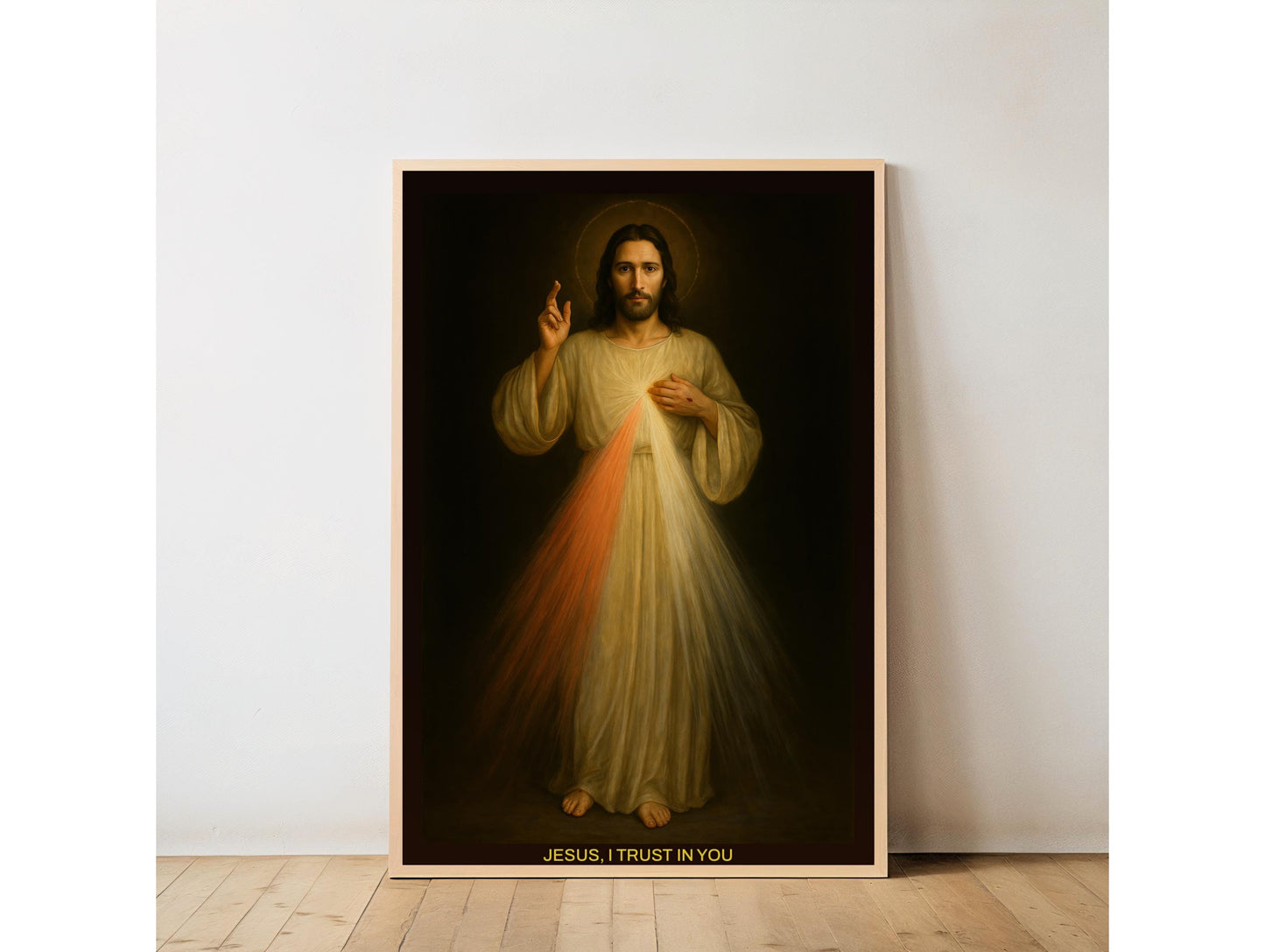 Divine Mercy Jesus Print: Full Length Catholic Christian Wall Art ⬇️ Digital Download