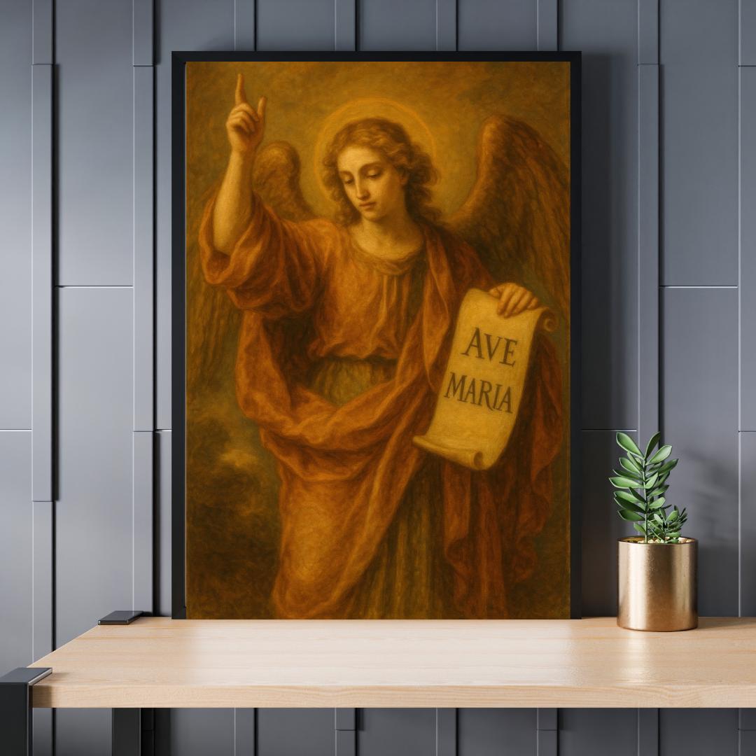 Archangel Gabriel Print: Religious Angelic Christian Wall Art ⬇️ Digital Download