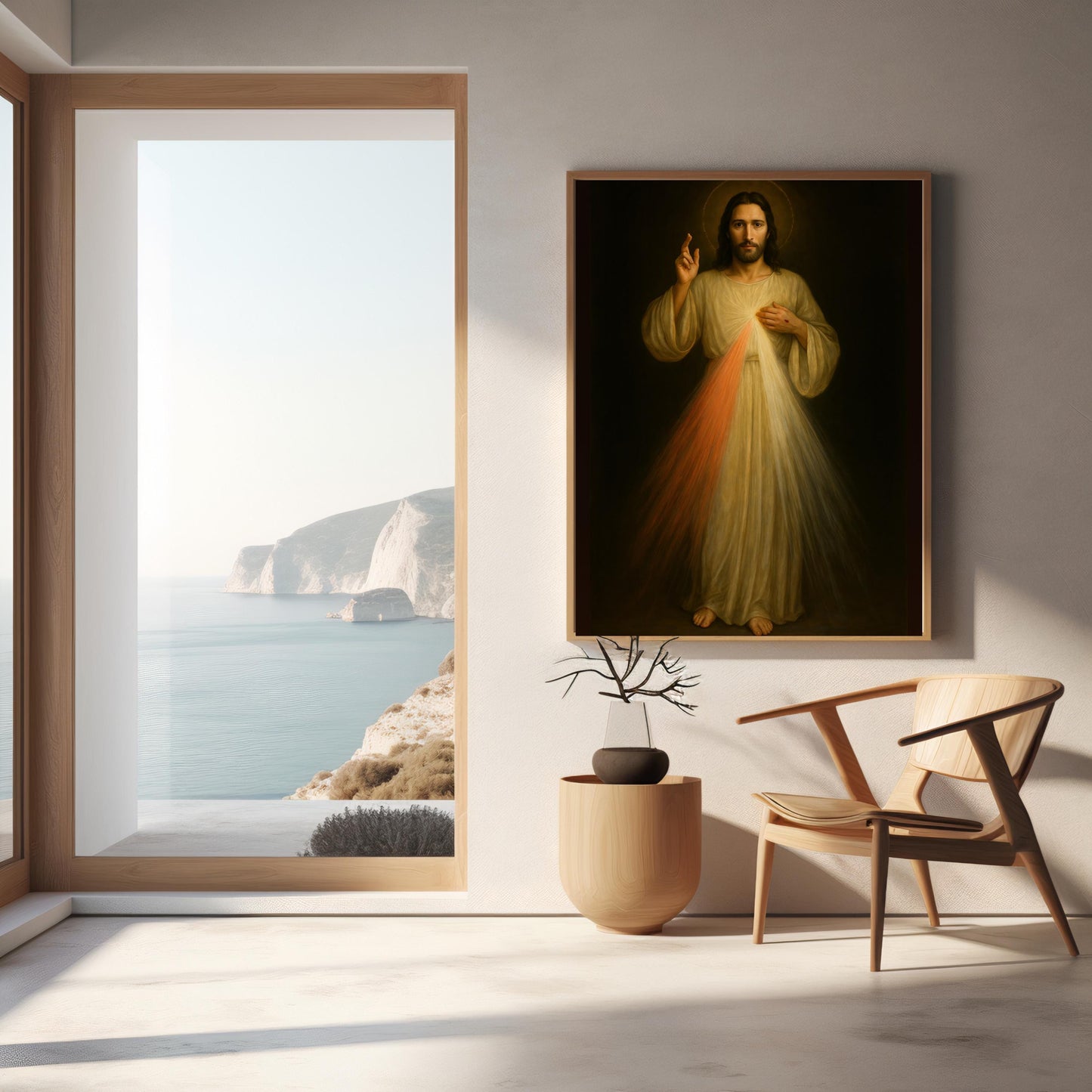 Divine Mercy Jesus Print: Full Length Catholic Christian Wall Art ⬇️ Digital Download