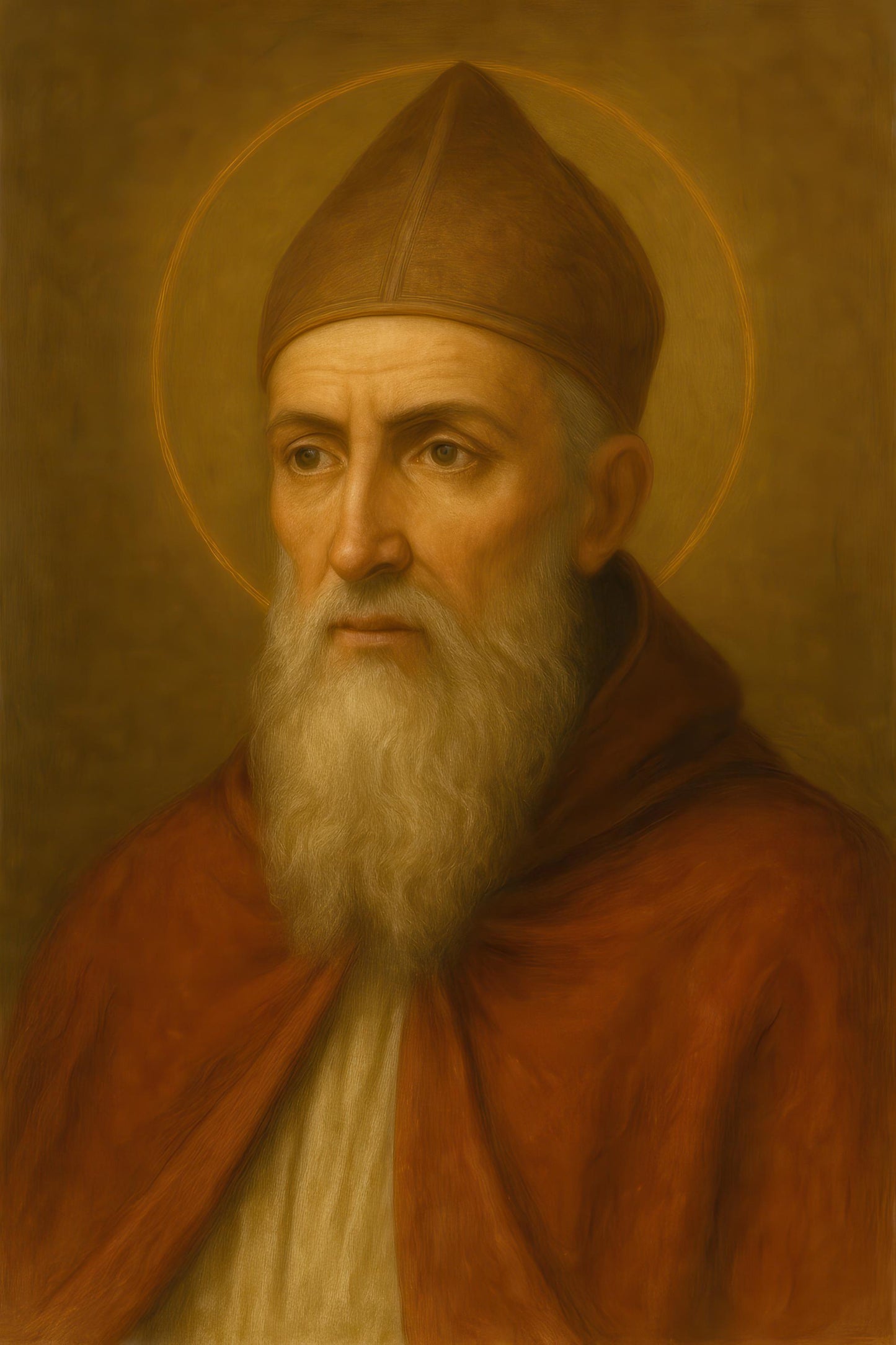 Saint Augustine Art Print: Catholic Church Office Christian Wall Art Decor ⬇️ Digital Download