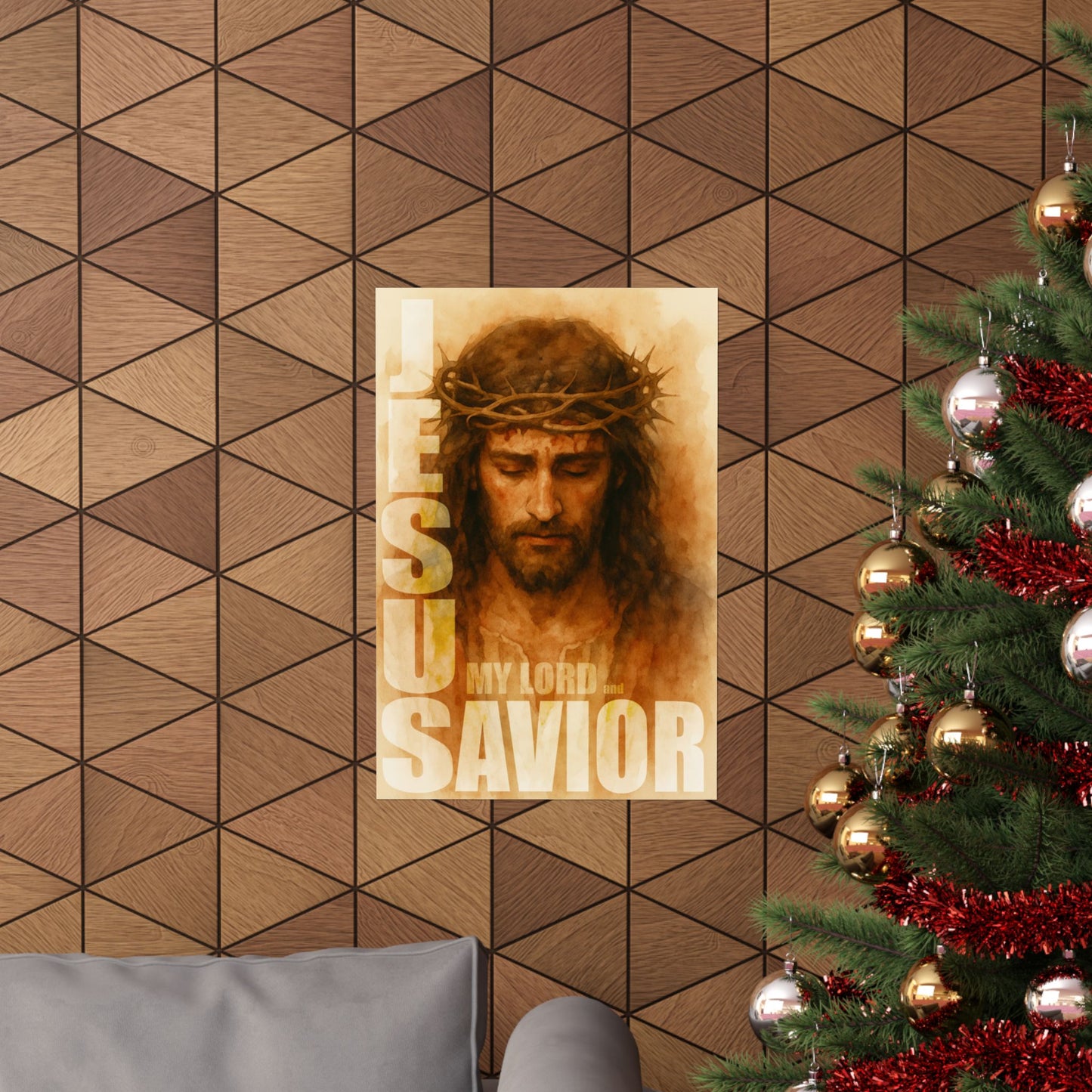 Christian Wall Art, Matte Vertical Posters, Jesus My Lord and Savior, Inspirational Print, Religious Home Decor, Faith Gifts, Religious