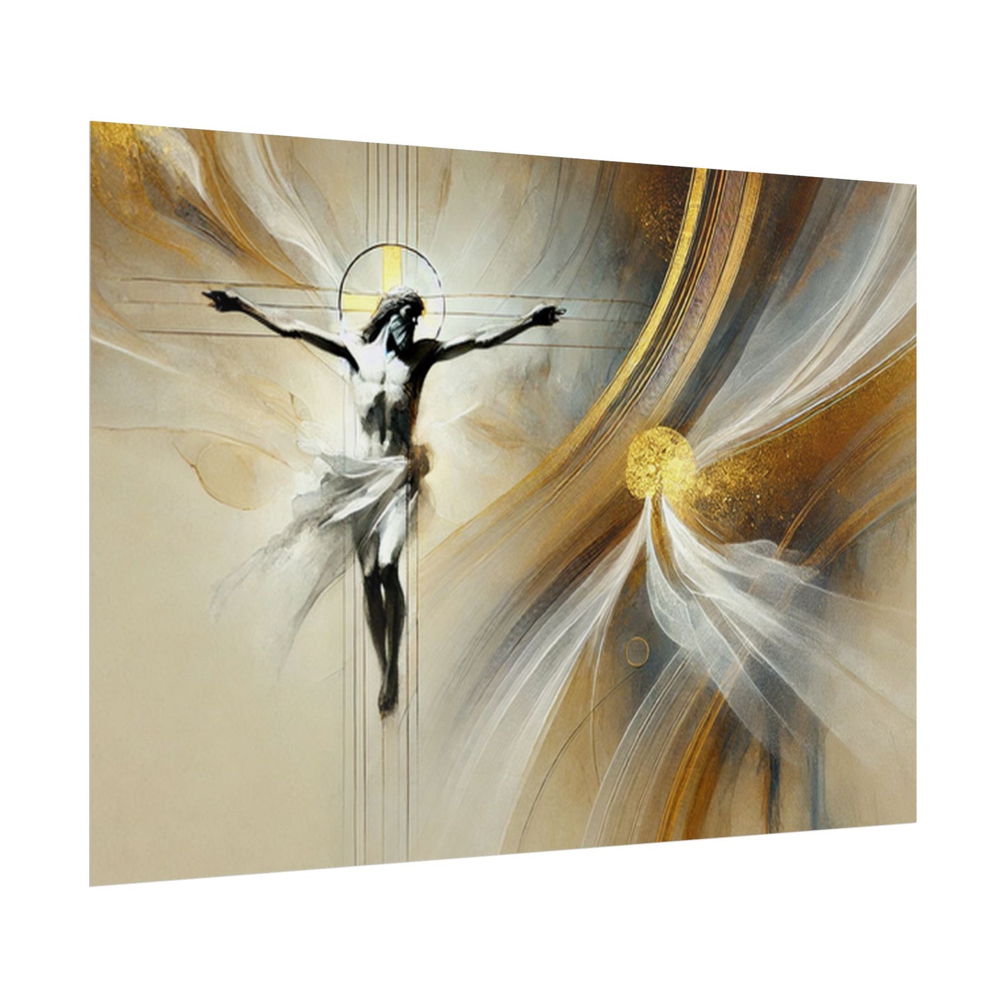 Sacred rolled posters, spiritual wall art, divine decor, Christian artwork, religious home decoration