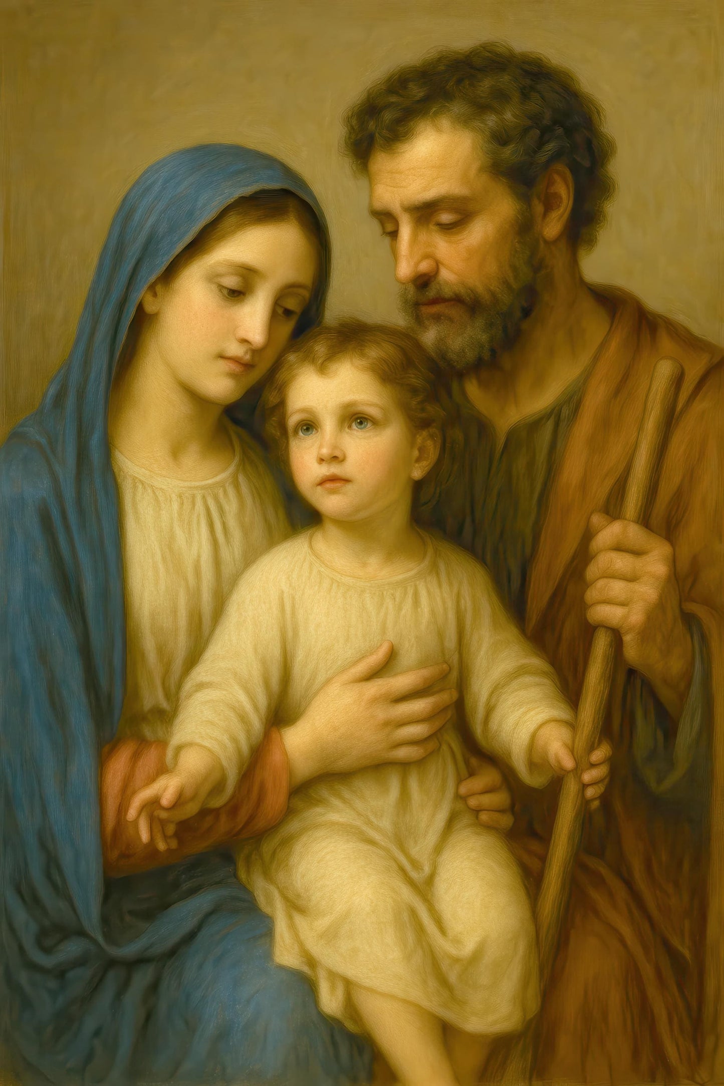 Holy Family Art Print: Catholic Home Decor Christian Wall Art ⬇️ Digital Download