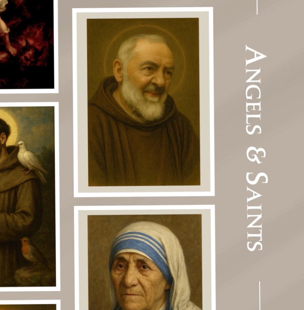 Catholic Saints Angels Portraits: Classical Devotional Art Collection ⬇️ Digital Download