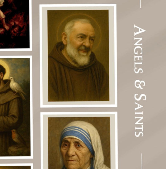 Catholic Saints Angels Portraits: Classical Devotional Art Collection ⬇️ Digital Download