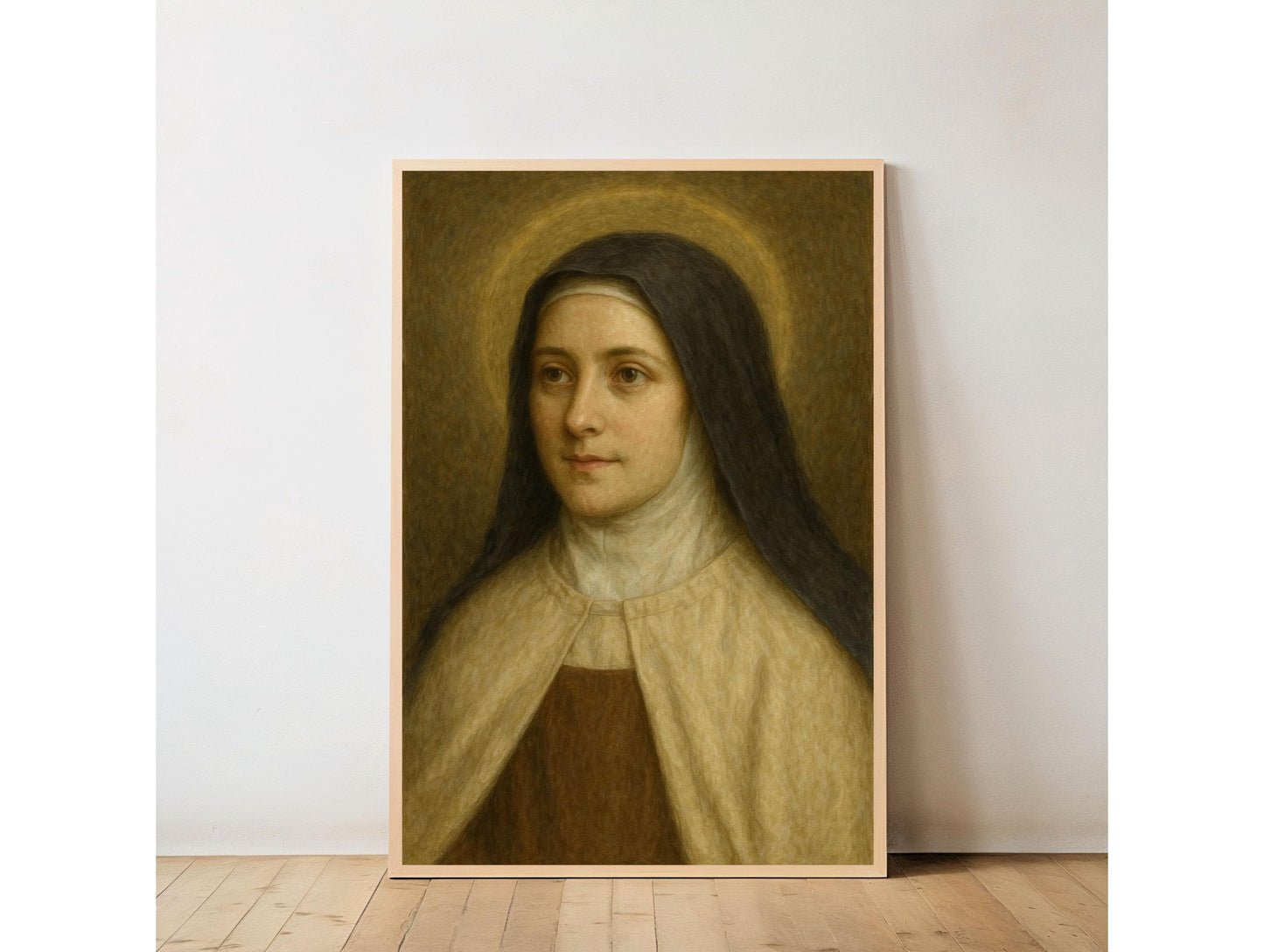 Saint Thérèse of Lisieux Portrait: Catholic Christian Wall Art ⬇️ Digital Download