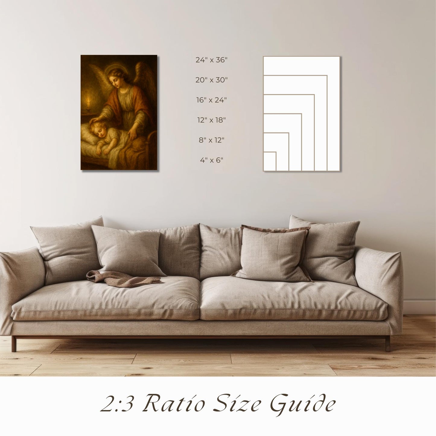 Guardian Angel Art Print: Catholic Child Protection (Digital Download)