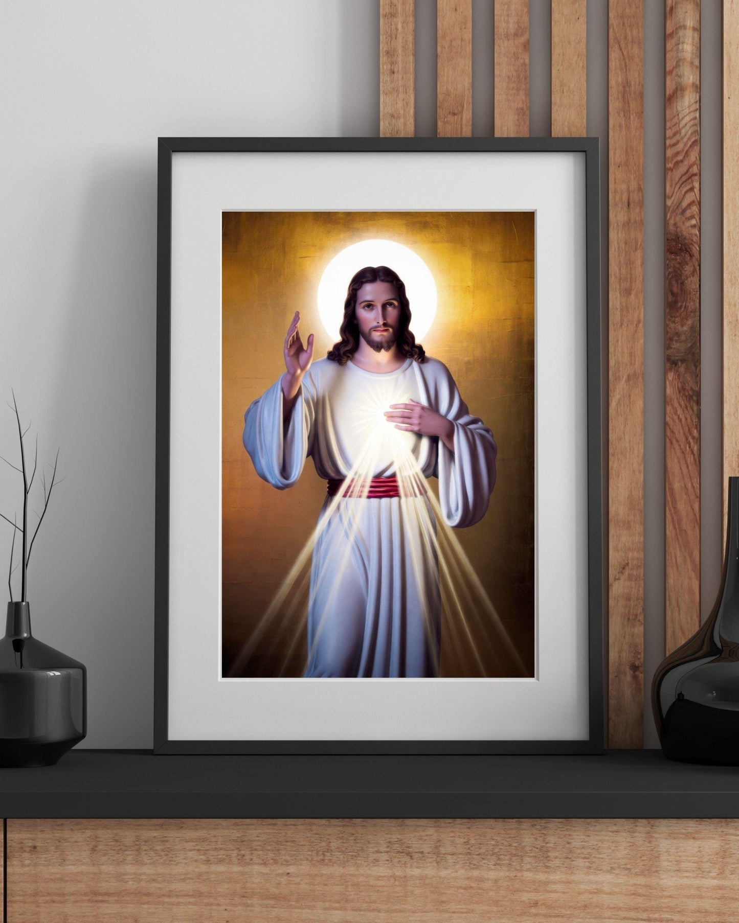 Divine Mercy Jesus Printable Wall Art: Catholic Divine Mercy Image, Christian Religious Wall Decor, Sacred Jesus Poster ⬇️ Digital Download