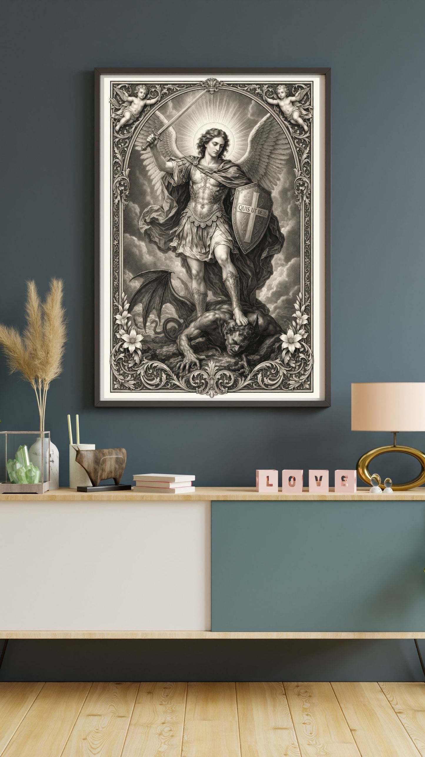 Saint Michael Archangel Printable Wall Art | ⬇️ Digital Download Print