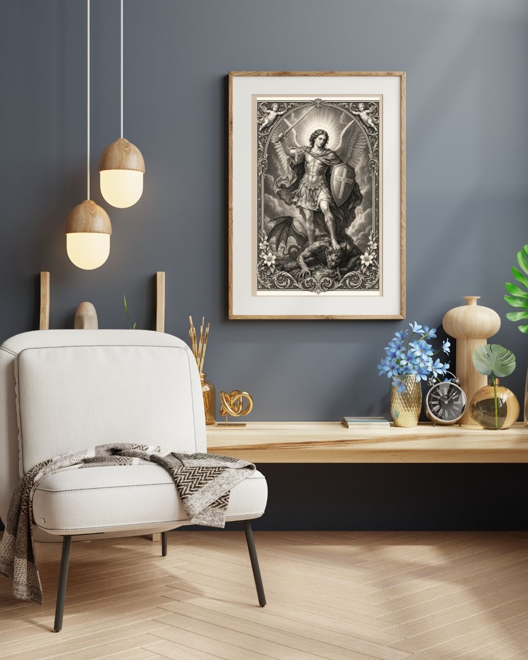 Saint Michael Archangel Printable Wall Art | ⬇️ Digital Download Print