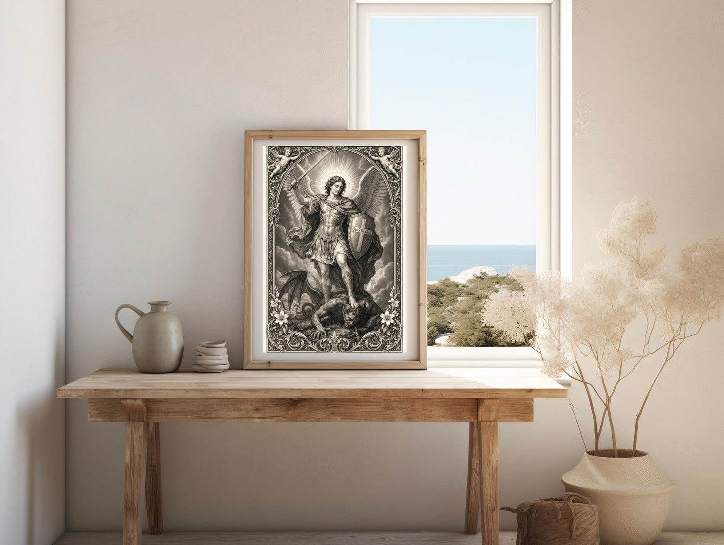 Saint Michael Archangel Printable Wall Art | ⬇️ Digital Download Print
