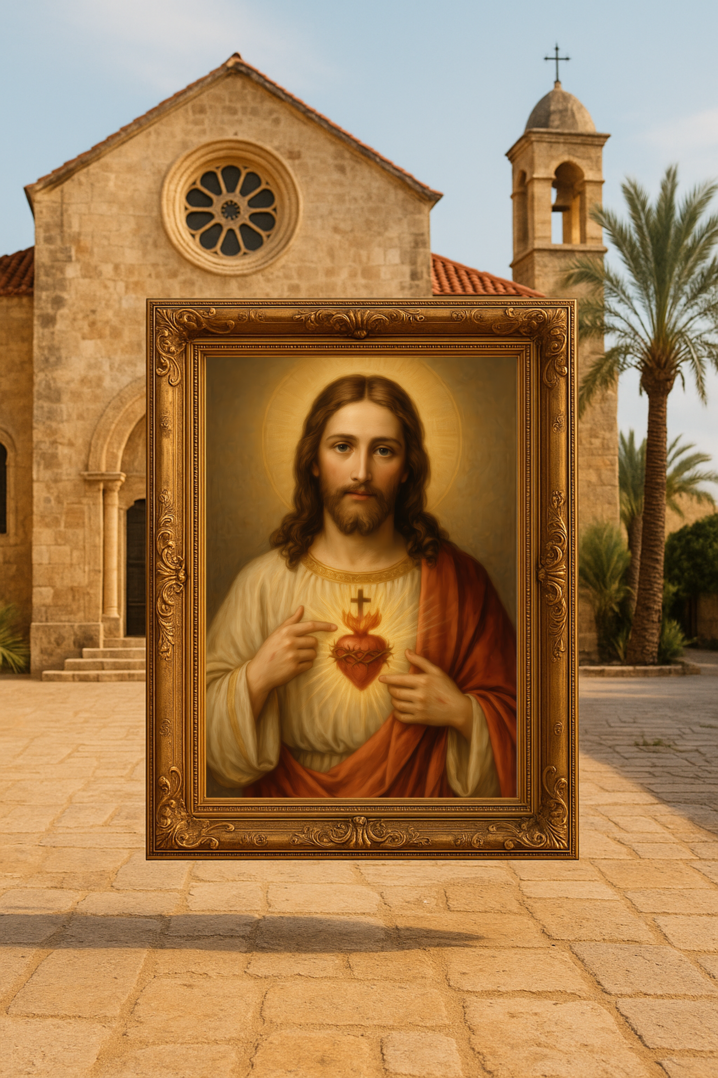 Sacred Heart of Jesus Matte Vertical Posters, Religious Wall Art, Christian Home Decor, Inspirational Gift, Church Decoration