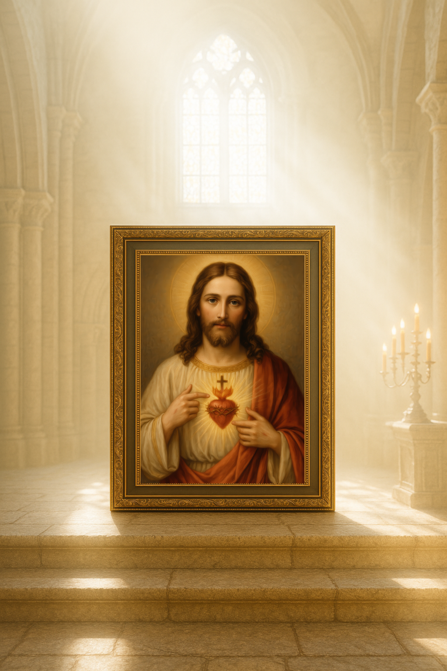 Sacred Heart of Jesus Matte Vertical Posters, Religious Wall Art, Christian Home Decor, Inspirational Gift, Church Decoration