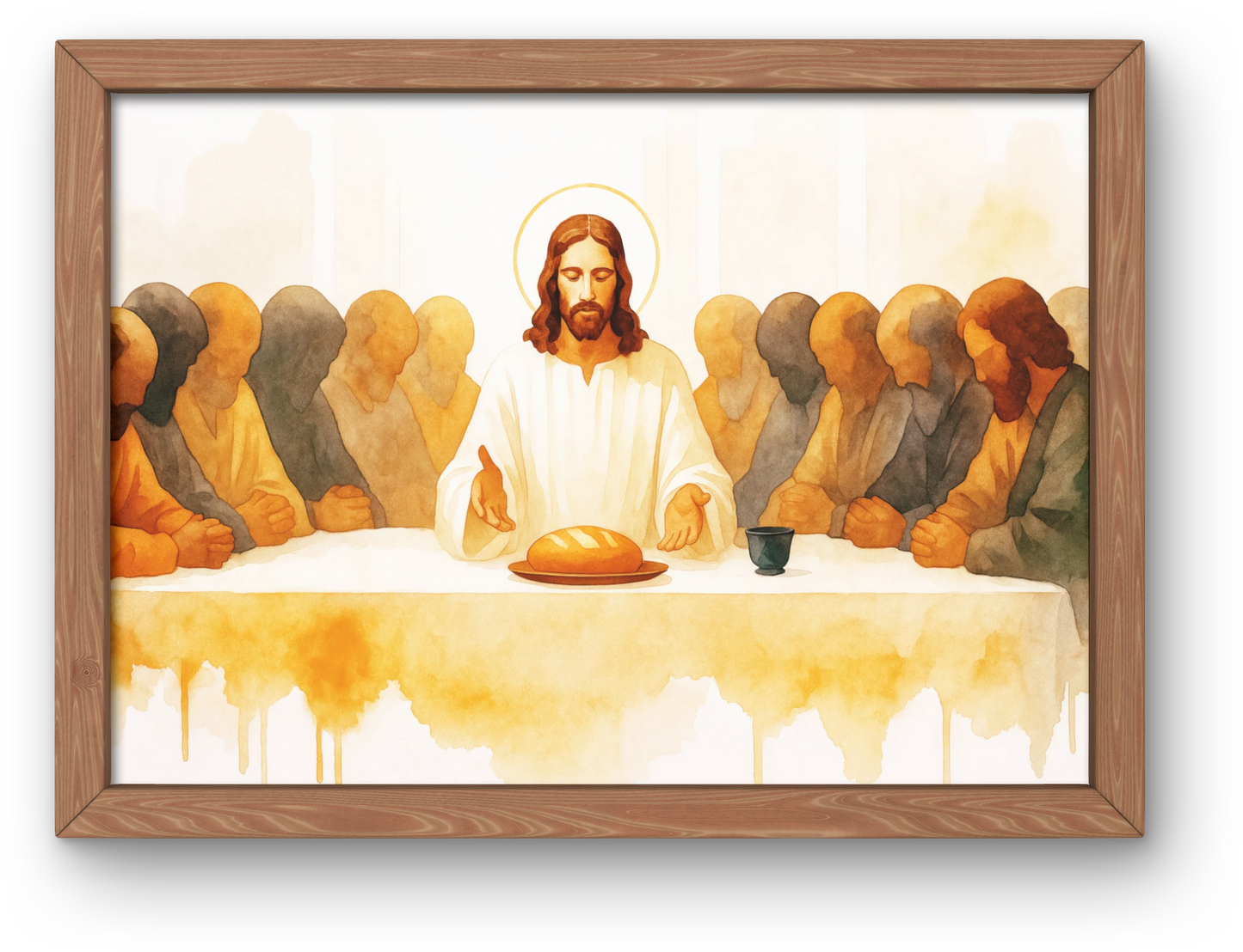 The Last Supper Satin Poster, Artistic Wall Decor, Christian Art Print, Religious Home Decor, Gift for Church Events, Faith-Based Gift