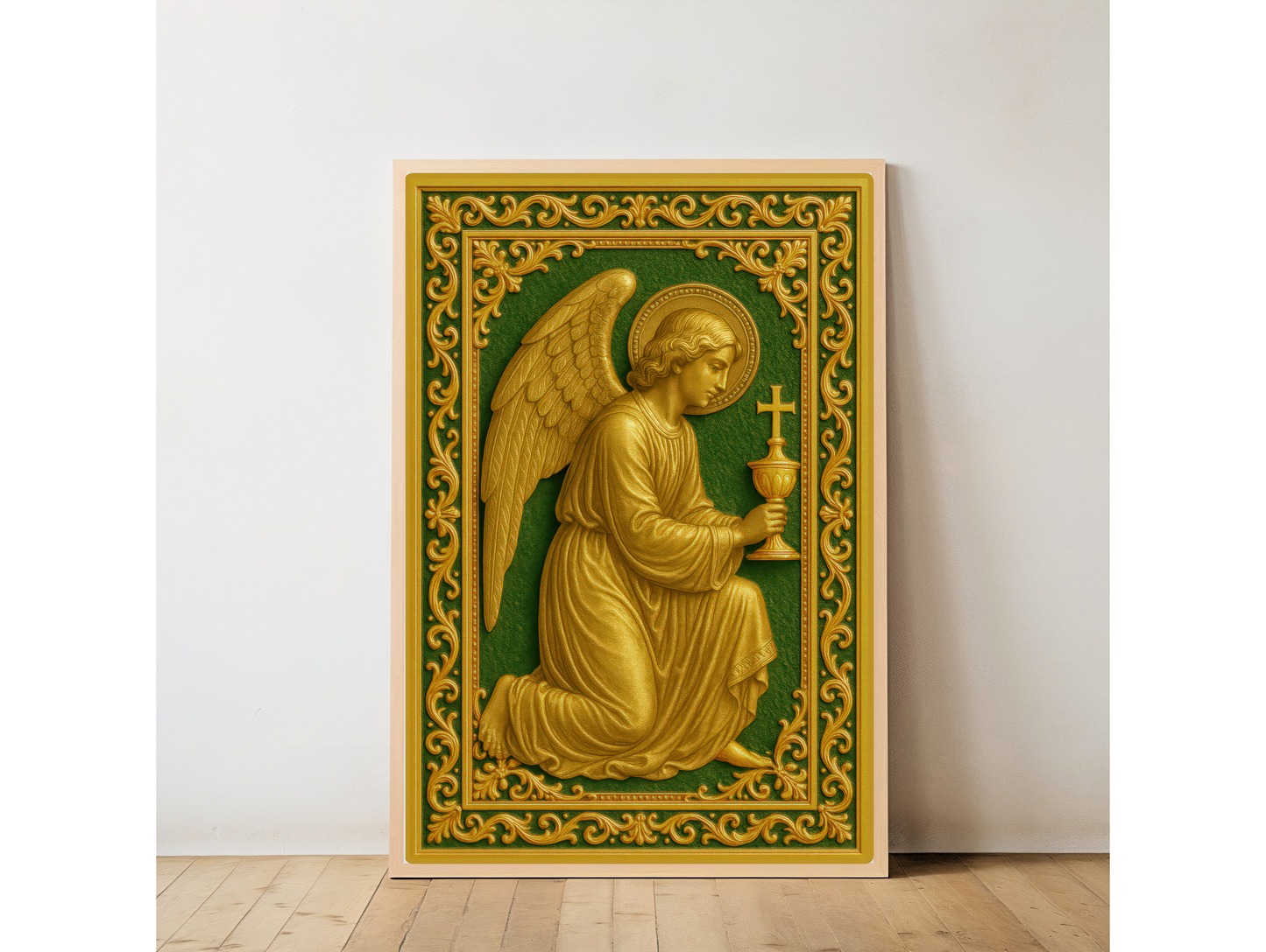 Guardian Angel Tabernacle, Religious Art Poster Print, Spiritual Wall Decor, Christian Faith, Inspirational, Home Wall Hanging