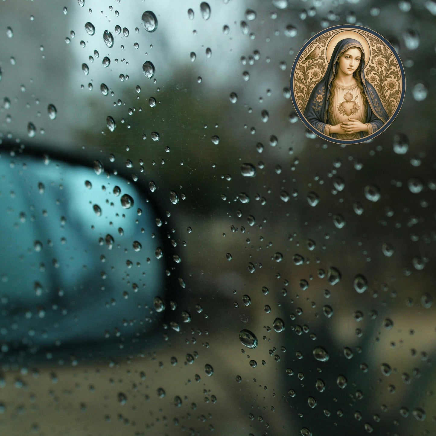 Virgin Mary Sticker | Religious Marian Devotional Sticker | Perfect Christmas or Confirmation Gift