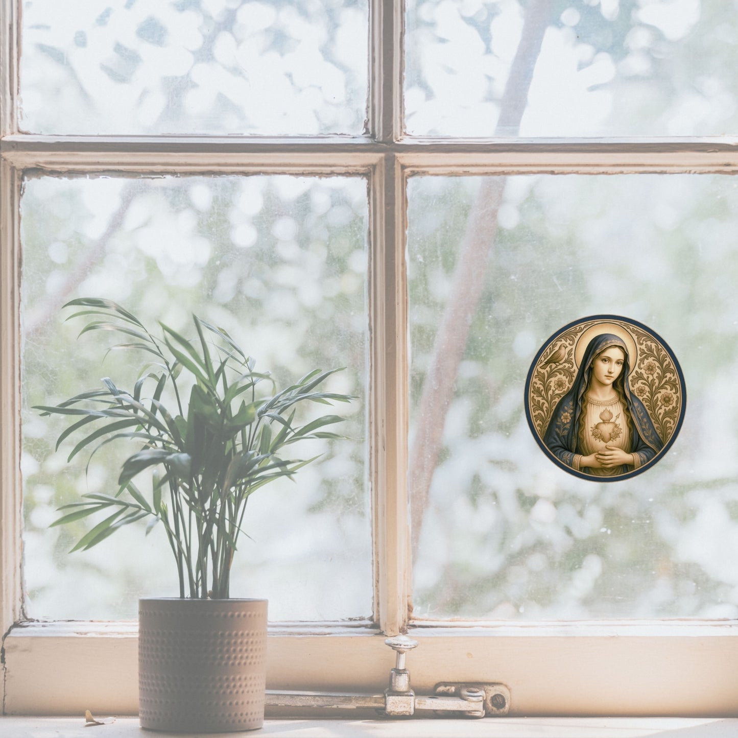 Virgin Mary Sticker | Religious Marian Devotional Sticker | Perfect Christmas or Confirmation Gift