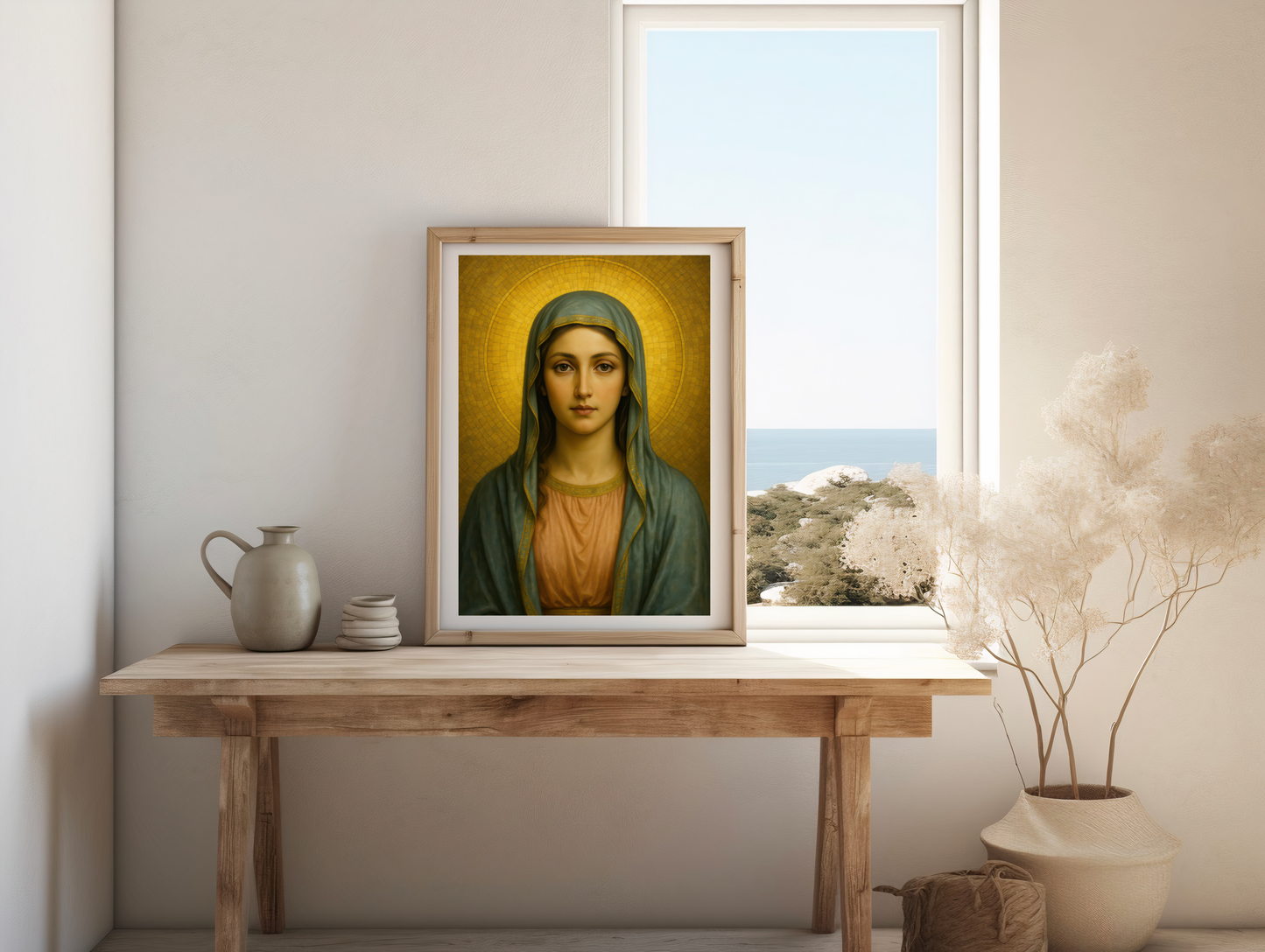 Virgin Mary Portrait Printable Wall Art | Digital Download Print ⬇️