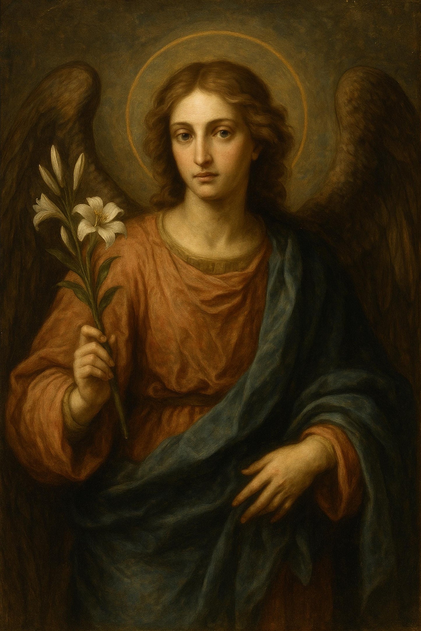 Archangel Gabriel Print: Catholic Annunciation Christian Wall Art ⬇️ Digital Download