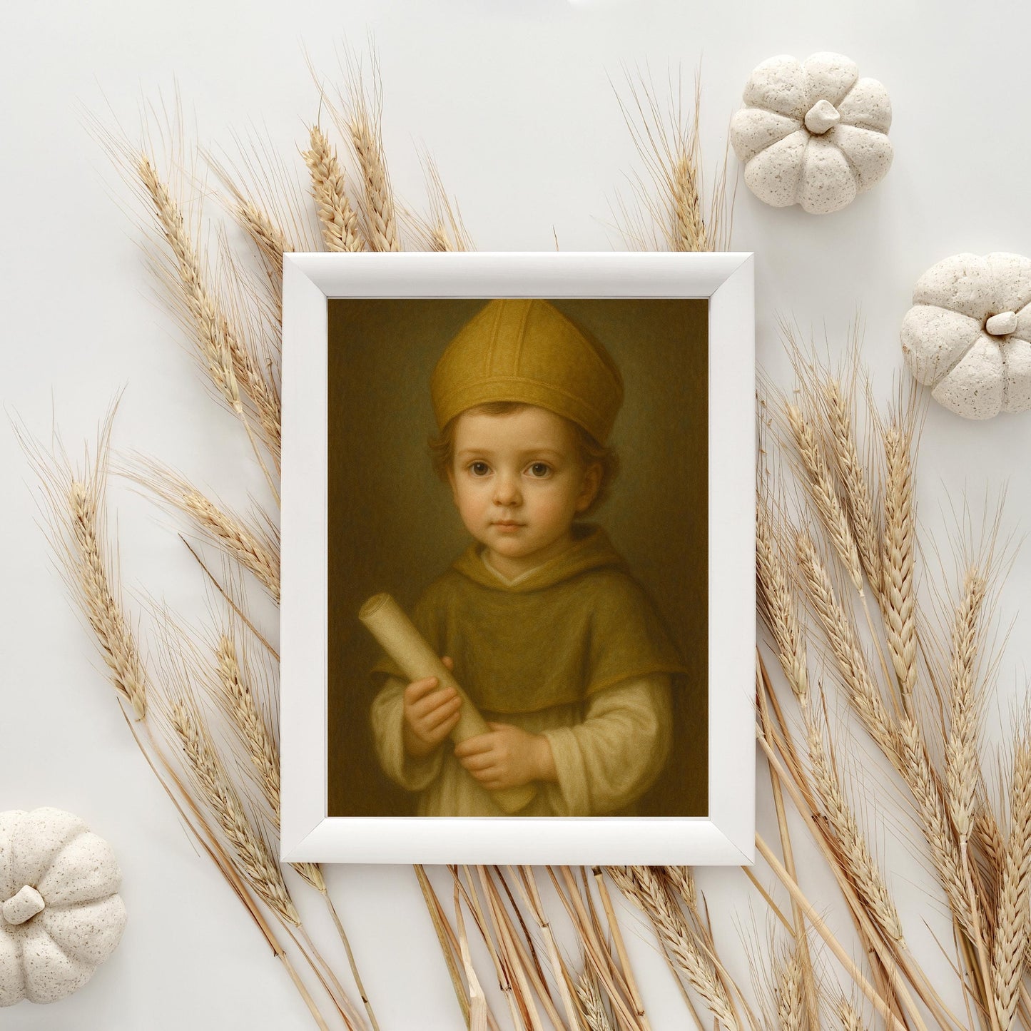 Saint Augustine Art Print: Baby Saint Augustine Catholic Nursery Decor, Baptism, Baby Shower Faith Gift ⬇️ Digital Download