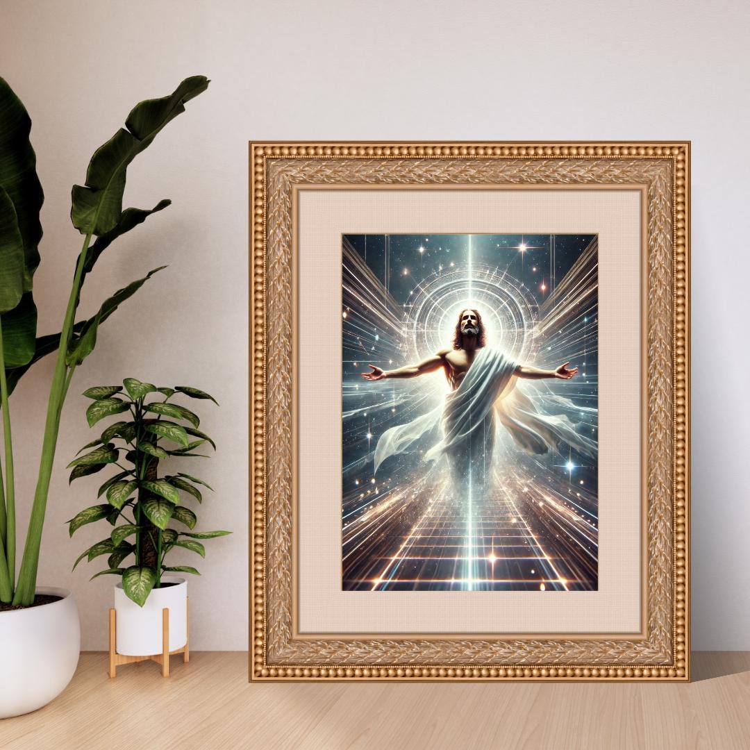 Jesus Risen Art: Easter Wall Decor Christian Wall Art ⬇️ Digital Download