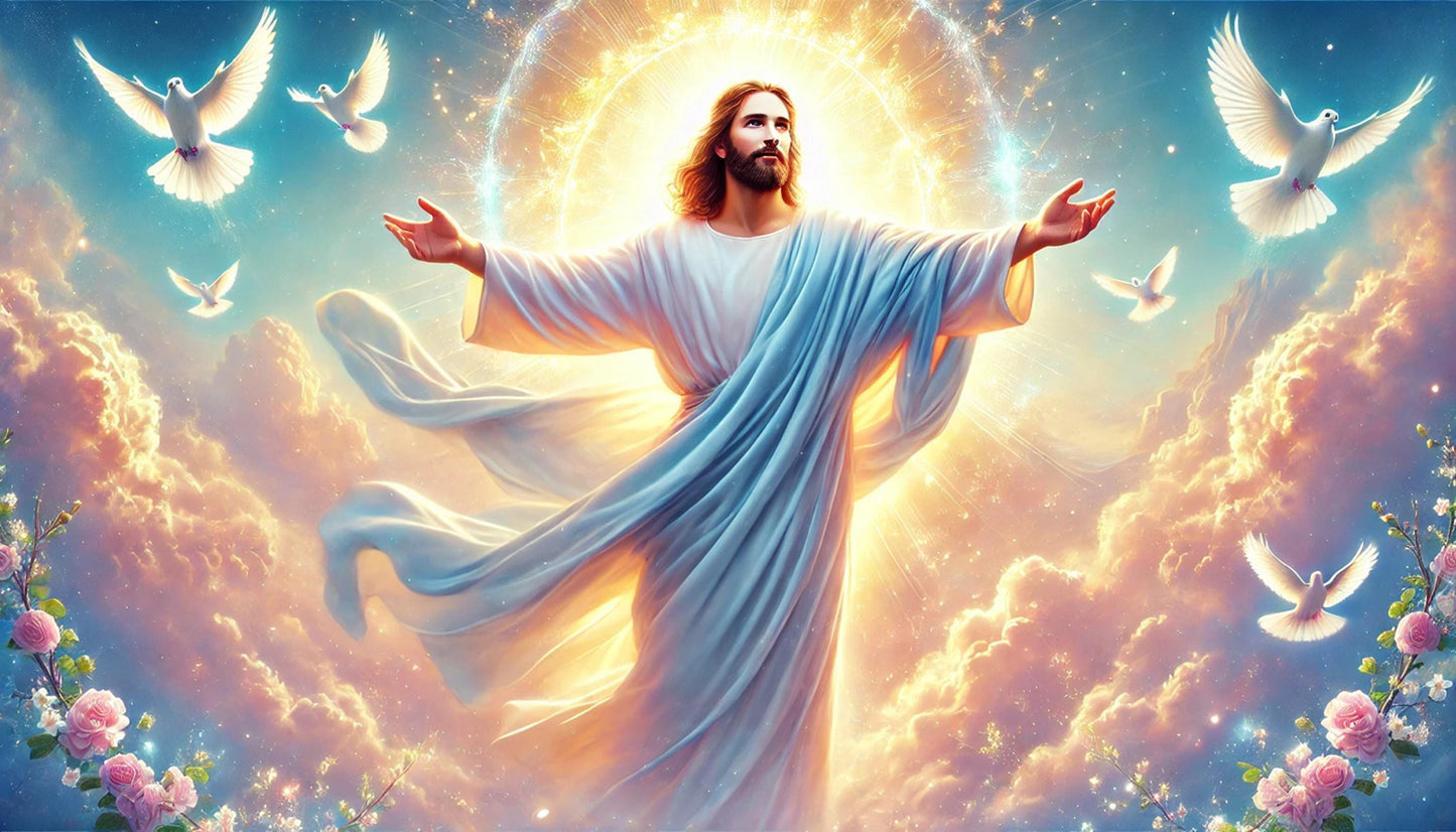 Risen Jesus Art: Christian Easter Wall Decor ⬇️ Digital Download