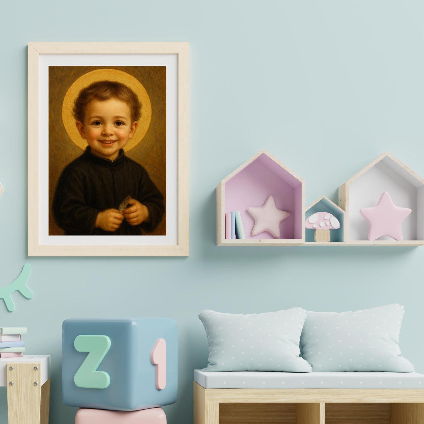 Philip Neri Art Print: Baby Saint Philip Neri Catholic Nursery Decor, Baptism, Baby Shower Faith Gift (Digital Download