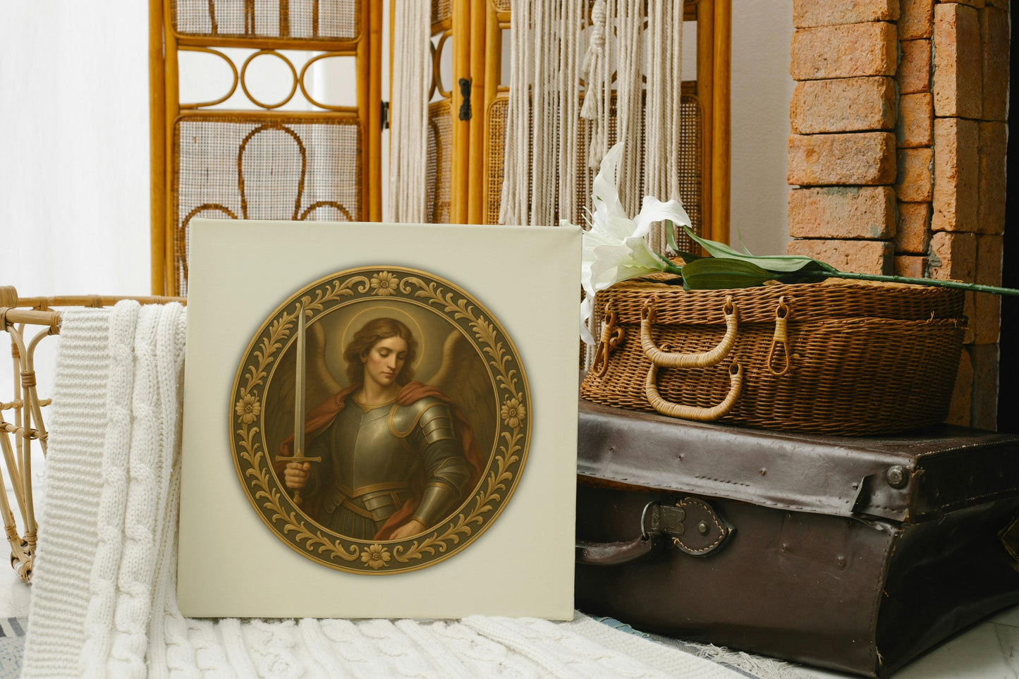Archangel Saint Michael Poster: Renaissance Religious Art, Confirmation Gift, Christian Wall Art