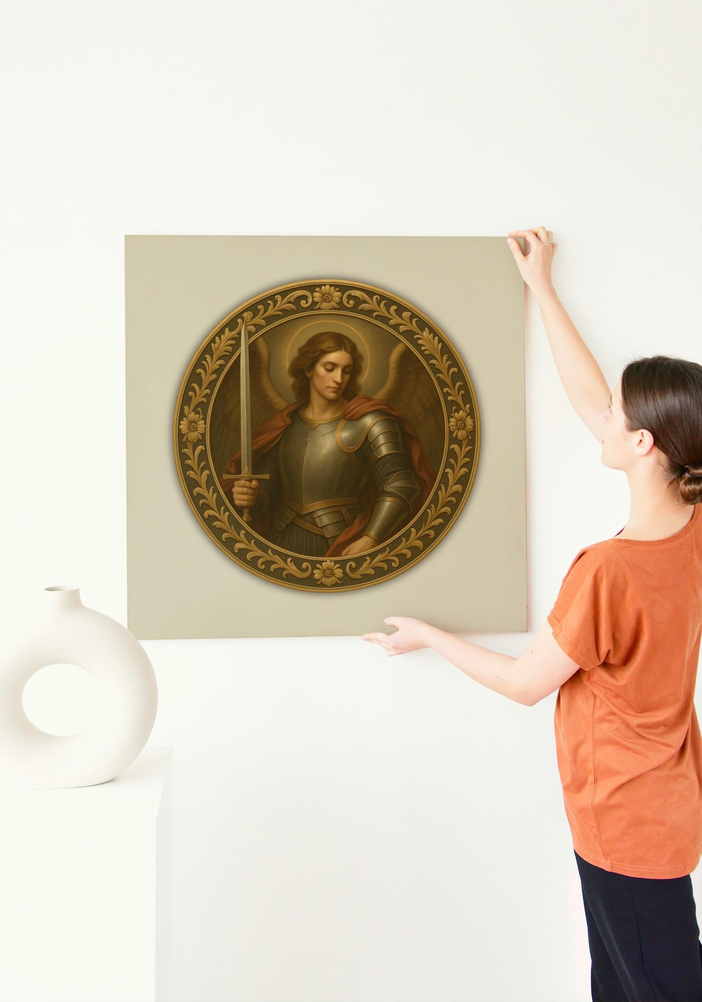 Archangel Saint Michael Poster: Renaissance Religious Art, Confirmation Gift, Christian Wall Art