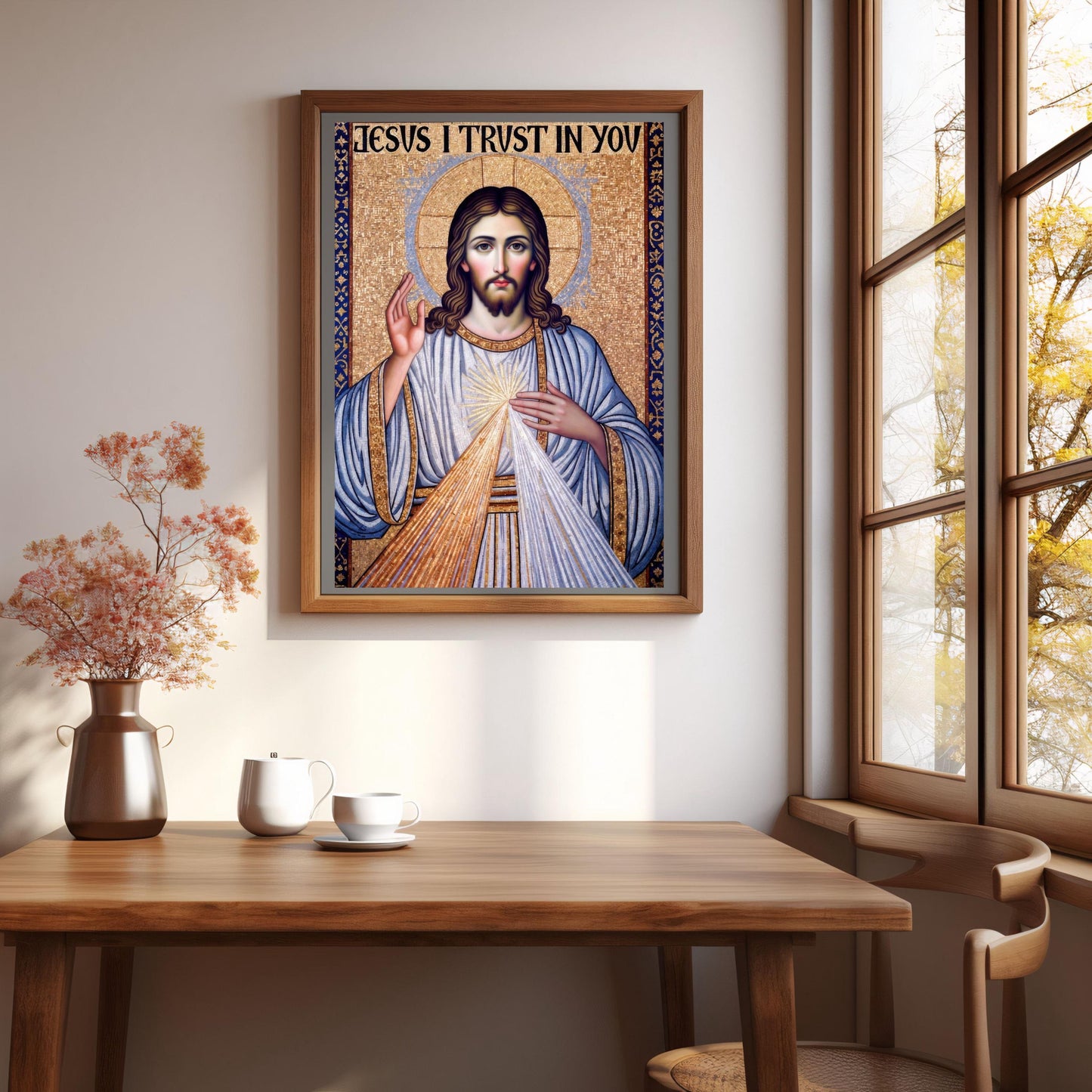 Divine Mercy Jesus Icon Print: Byzantine Catholic Wall Art ⬇️ Digital Download