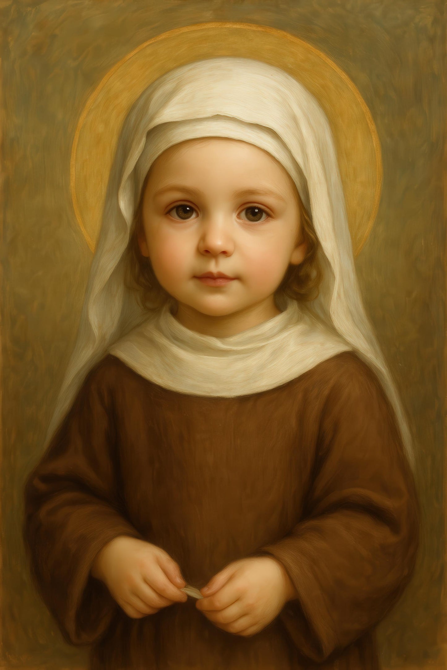 Saint Bernadette Art Print: Baby Saint Bernadette Catholic Nursery Home Decor, Baptism, Baby Shower Gift ⬇️ Digital Download