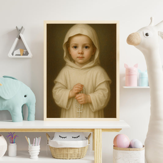 Saint Bruno Art Print: Baby Saint Catholic Nursery Decor, Baptism, Confirmation Gift, Home Decor ⬇️ Digital Download