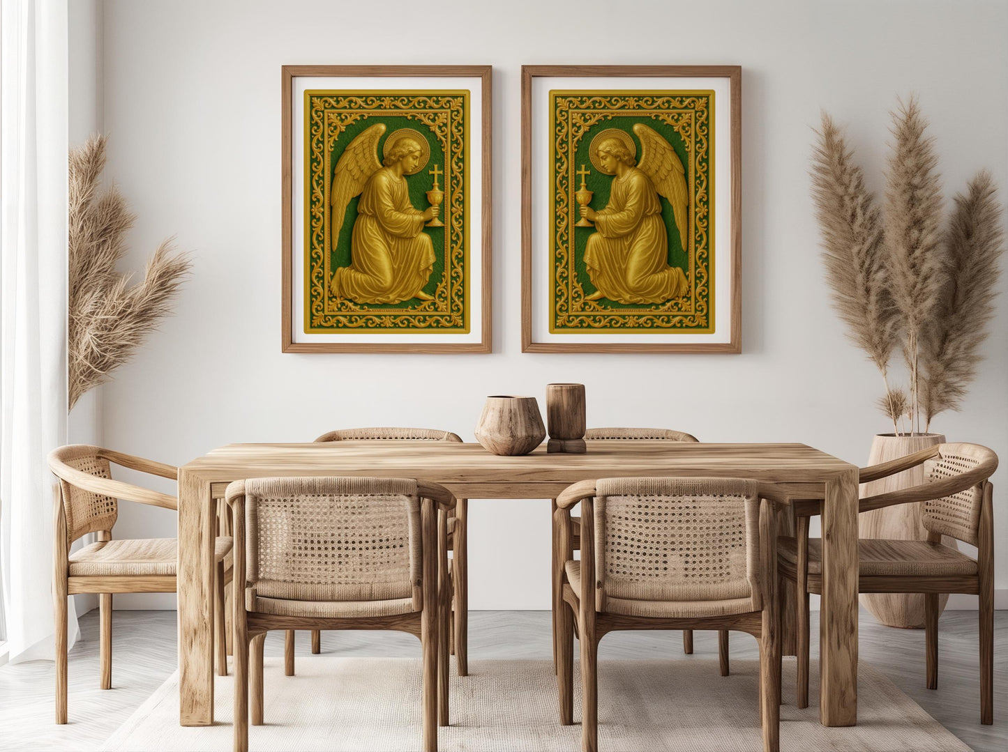 Guardian Angel Religious Art Print: Christian Wall Art Home Decor