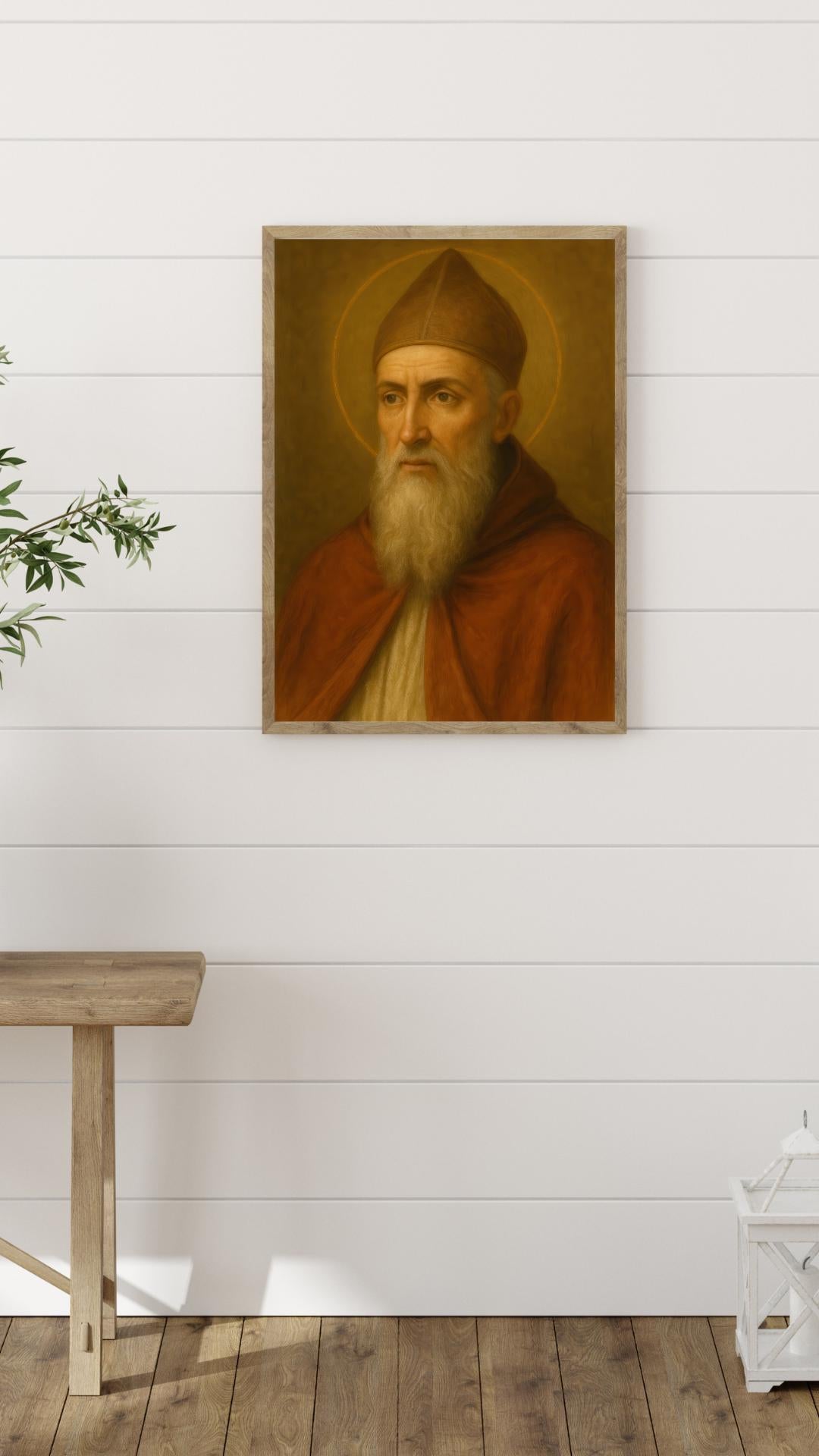 Saint Augustine Art Print: Catholic Church Office Christian Wall Art Decor ⬇️ Digital Download