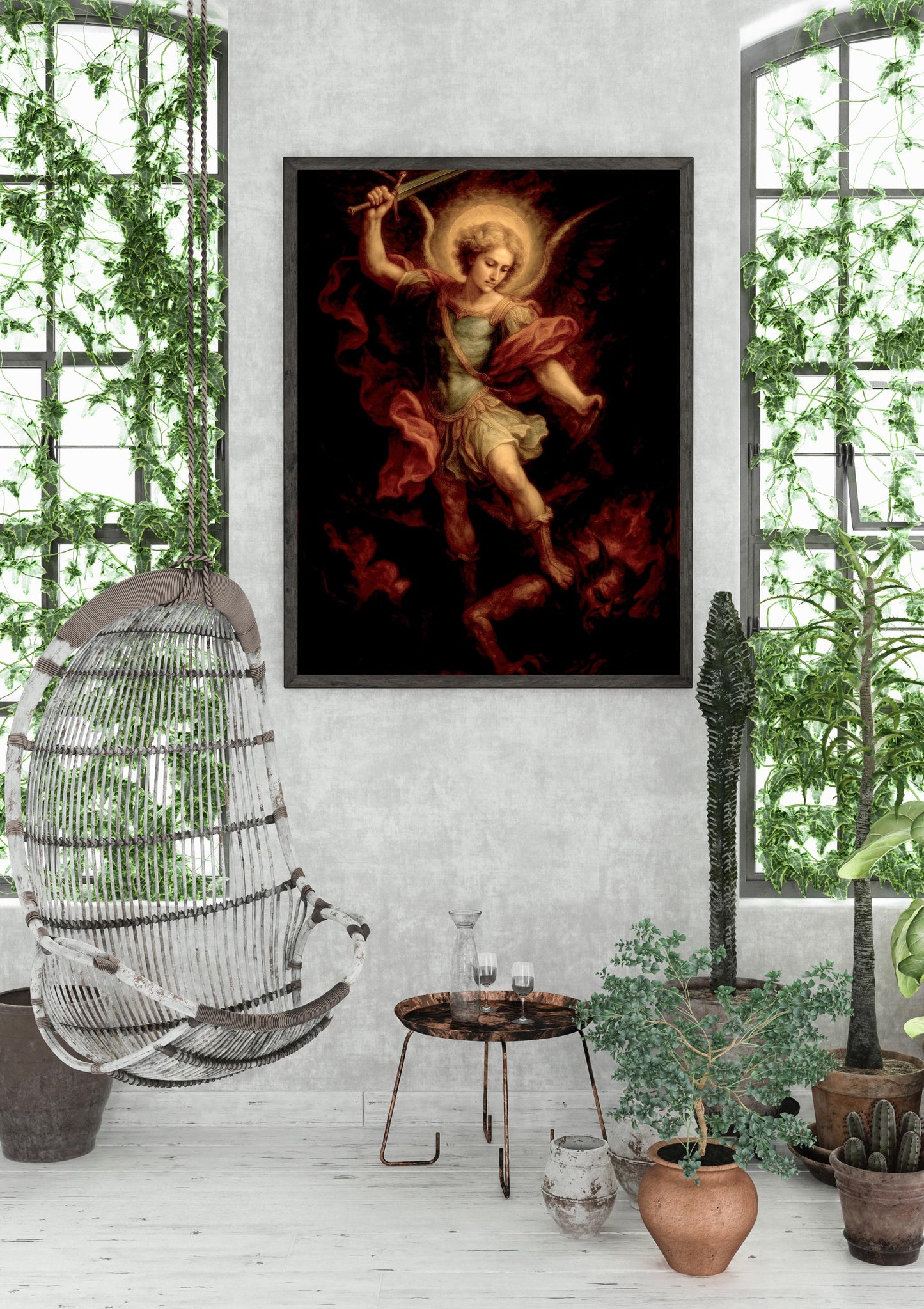 Archangel Michael Print: Catholic Warrior Christian Wall Art ⬇️ Digital Download