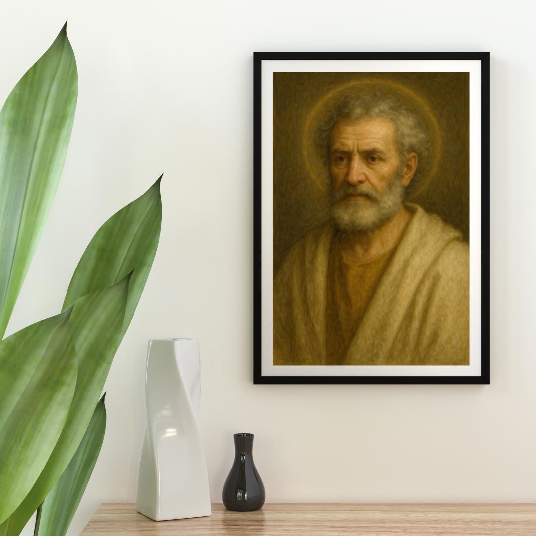 Saint Peter Portrait: Catholic Home Decor, Religious Art ⬇️ Digital Download