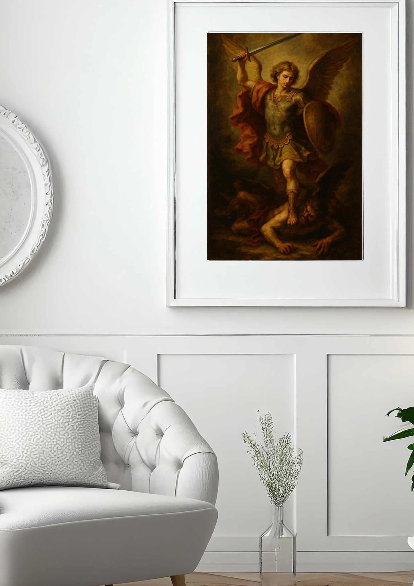 Archangel Michael Print: Angel Warrior Artwork ⬇️ Digital Download