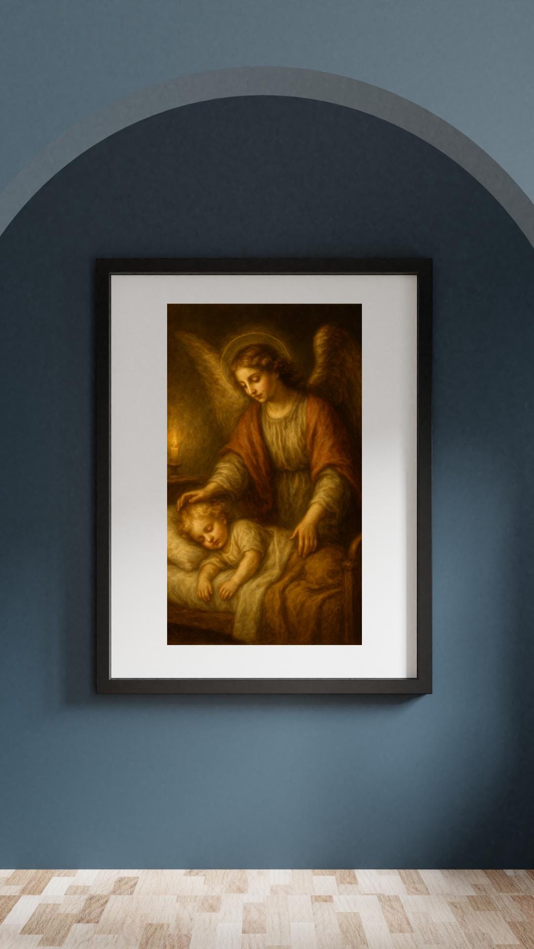Guardian Angel Art Print: Catholic Child Protection (Digital Download)
