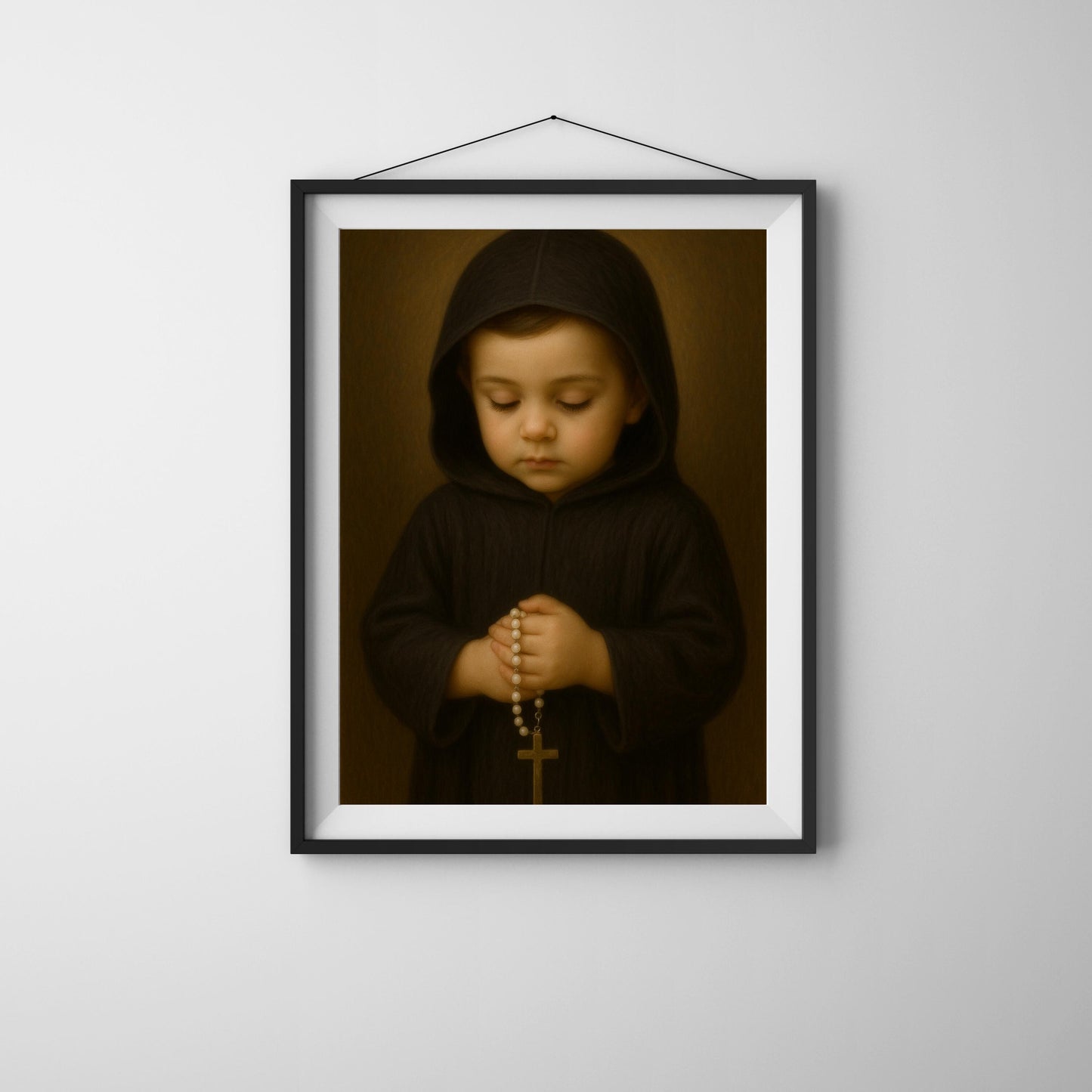 Saint Charbel Art Print: Baby Saint Charbel Catholic Nursery Decor, Baptism, Baby Shower Faith Gift ⬇️ Digital Download