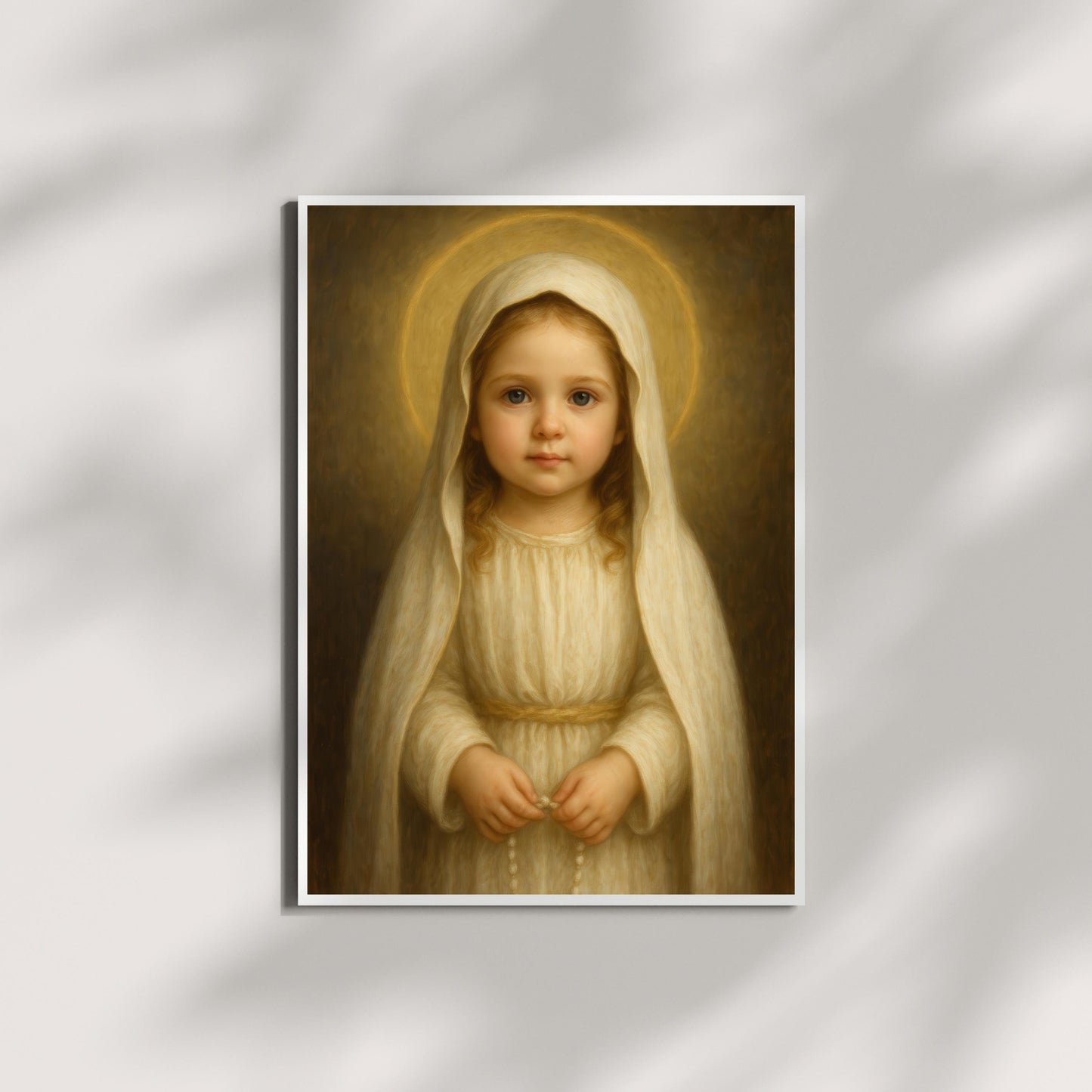 Saint Faustina Art Print: Baby Saint Faustina Catholic Nursery Decor, Divine Mercy, Baptism, Baby Shower Gift ⬇️ Digital Download
