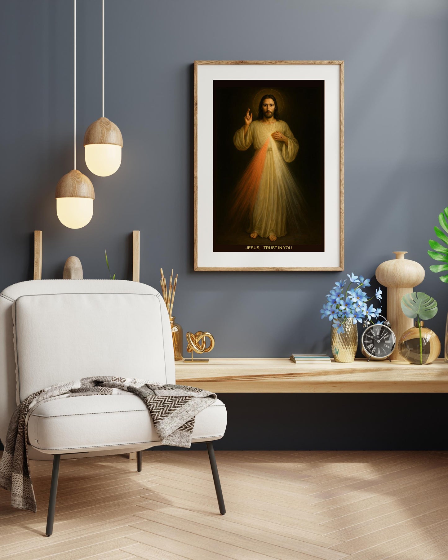 Divine Mercy Jesus Print: Full Length Catholic Christian Wall Art ⬇️ Digital Download