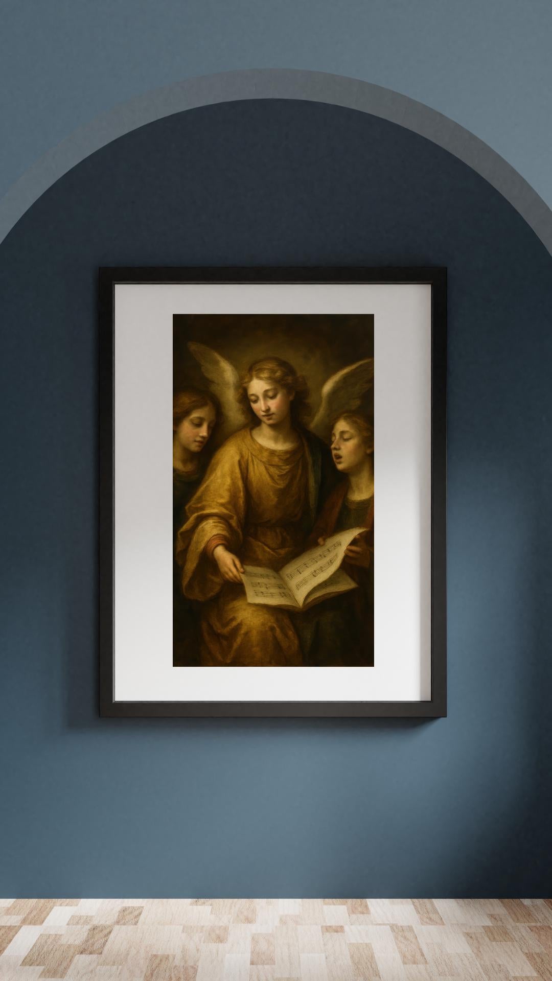 Singing Angels Print: Angelic Choir, Christian Wall Art Home Decor ⬇️ Digital Download