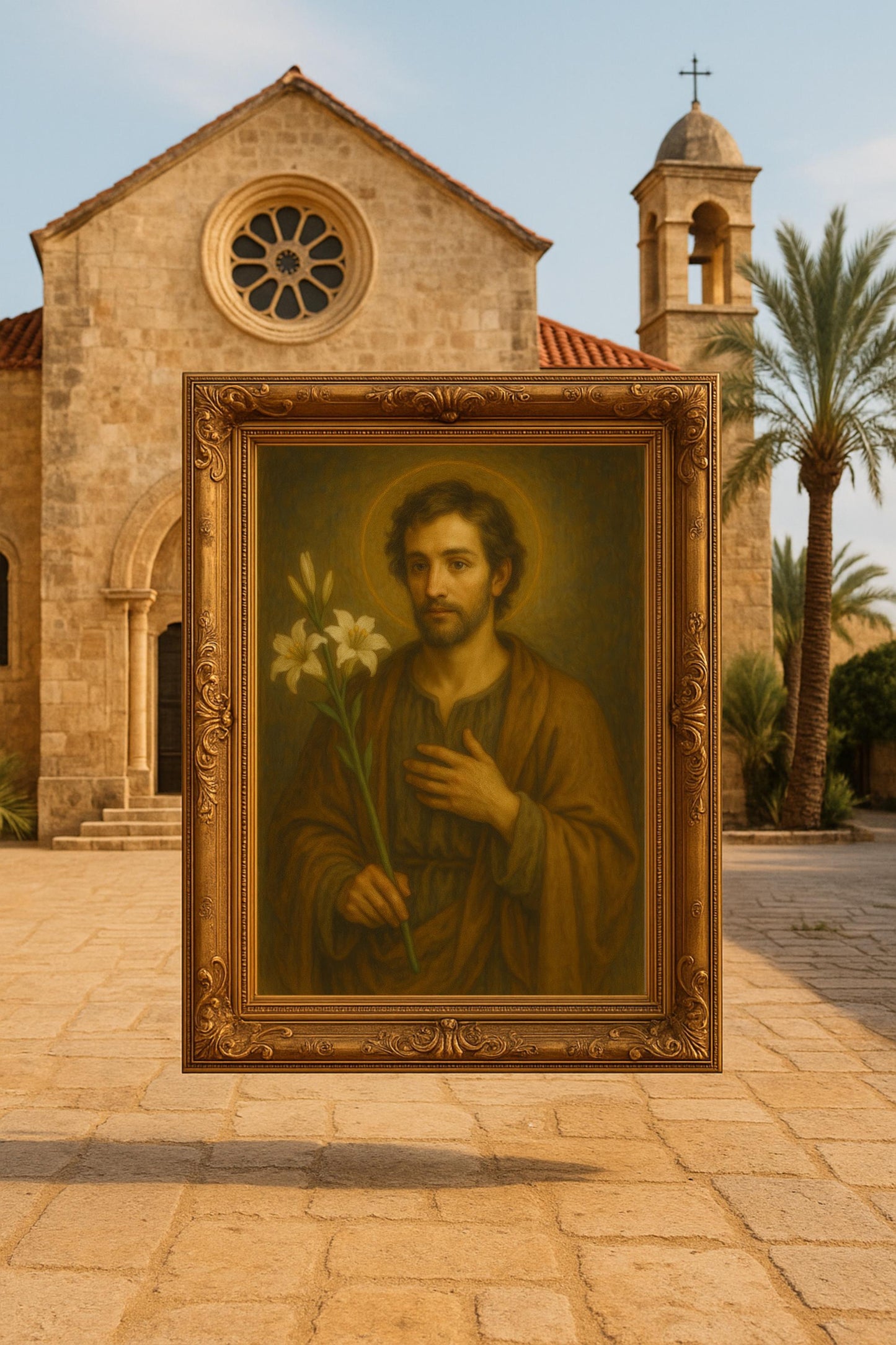 Saint Joseph Printable Portrait: Christian Wall Art Home Decor ⬇️ Digital Download