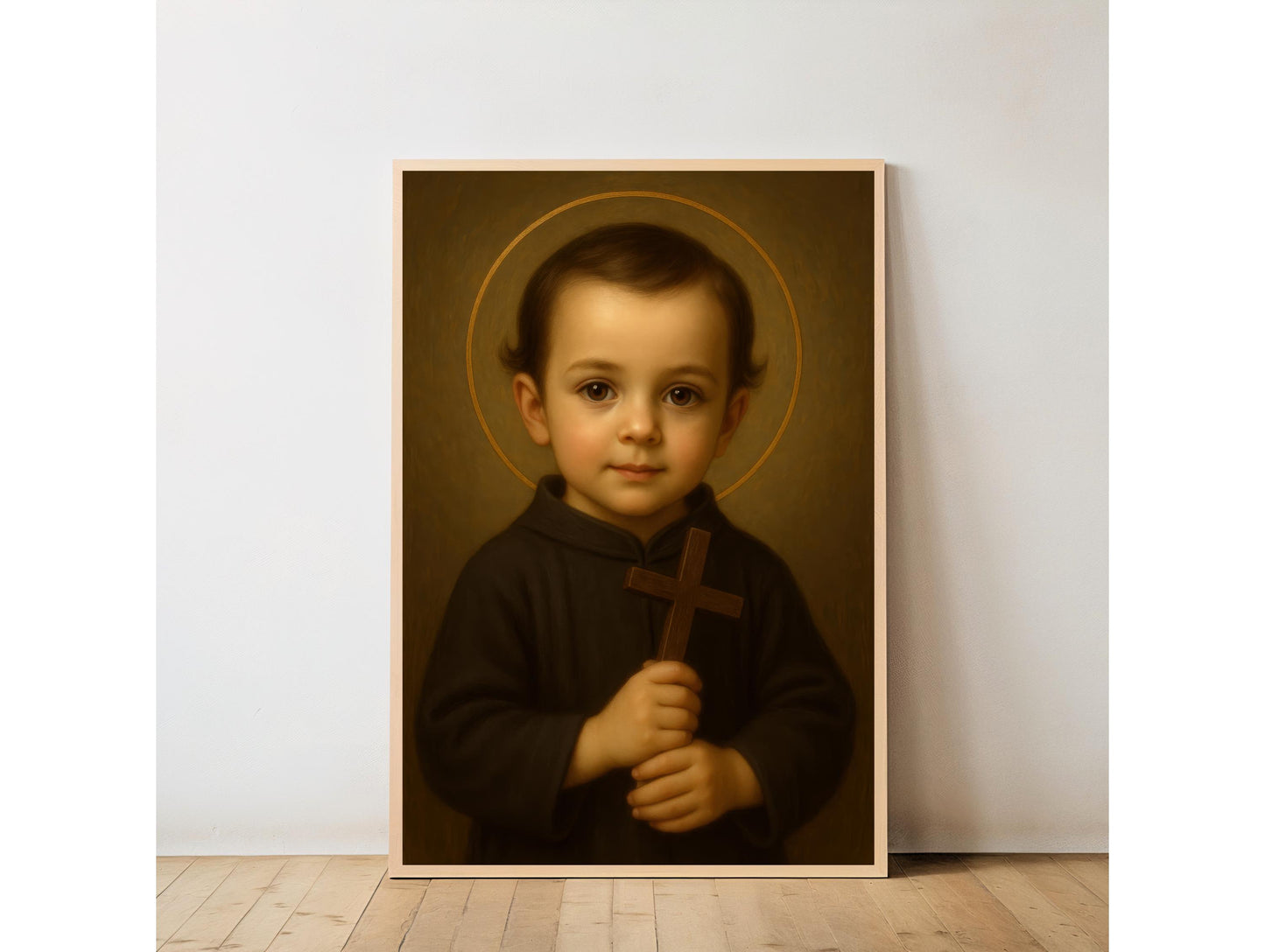 Saint John Art Print: Baby Saint John of the Cross Catholic Nursery Art, Baptism, Baby Shower Gift ⬇️ Digital Download