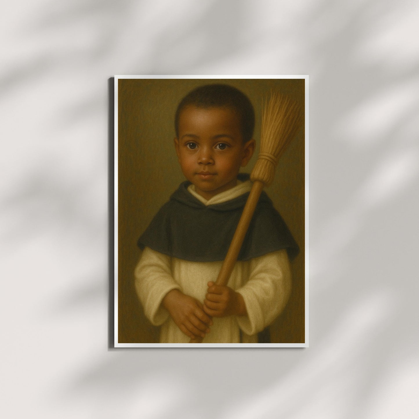 Saint Martin Art Print: Baby Saint Martin de Porres Catholic Nursery Art, Baptism, Baby Shower Gift ⬇️ Digital Download