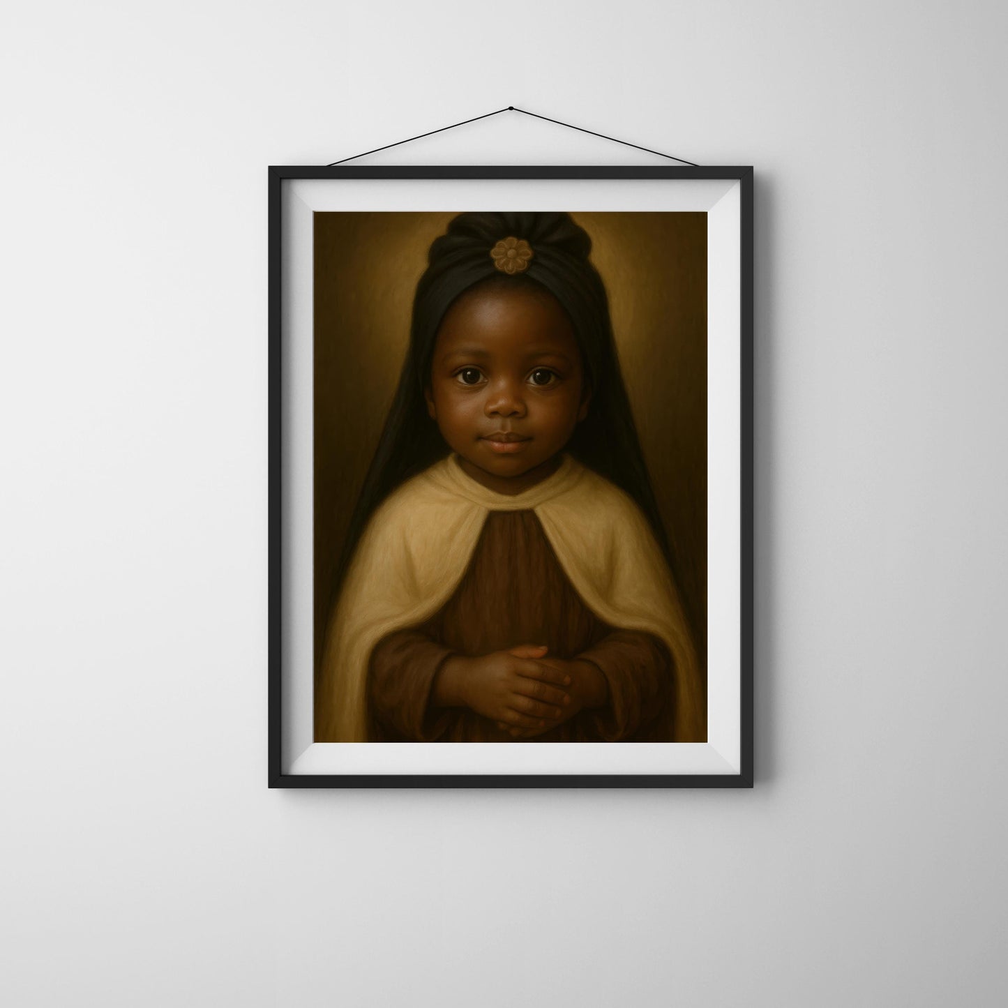 Saint Bakhita Art Print: Baby Saint Josephine Bakhita Catholic Nursery Decor, Baptism, Baby Shower Gift ⬇️ Digital Download