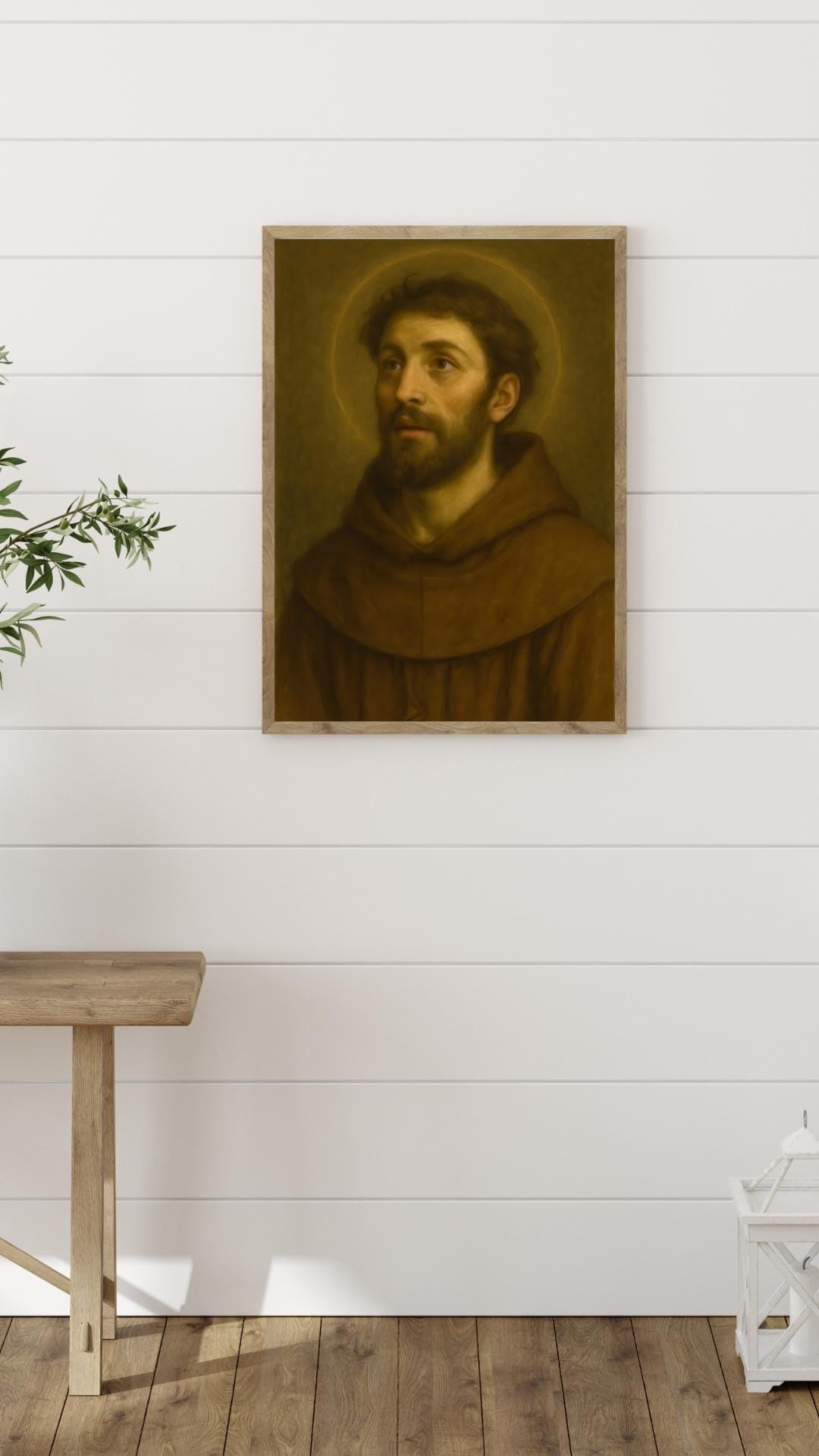 Saint Francis of Assisi Print: Catholic Monastery Style Christian Wall Art ⬇️ Digital Download