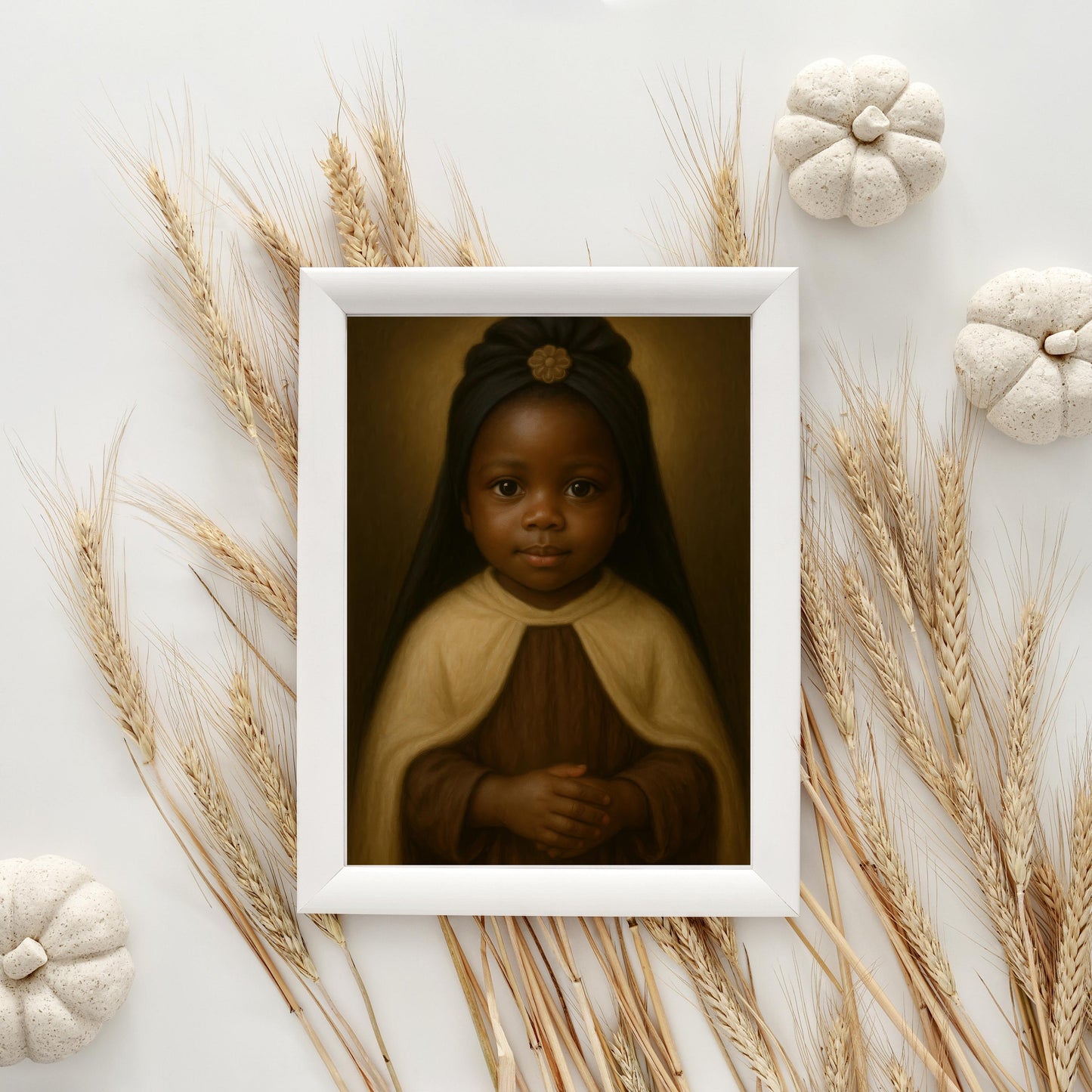 Saint Bakhita Art Print: Baby Saint Josephine Bakhita Catholic Nursery Decor, Baptism, Baby Shower Gift ⬇️ Digital Download