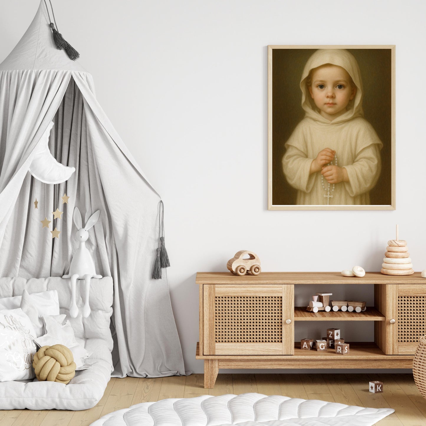 Saint Bruno Art Print: Baby Saint Catholic Nursery Decor, Baptism, Confirmation Gift, Home Decor ⬇️ Digital Download