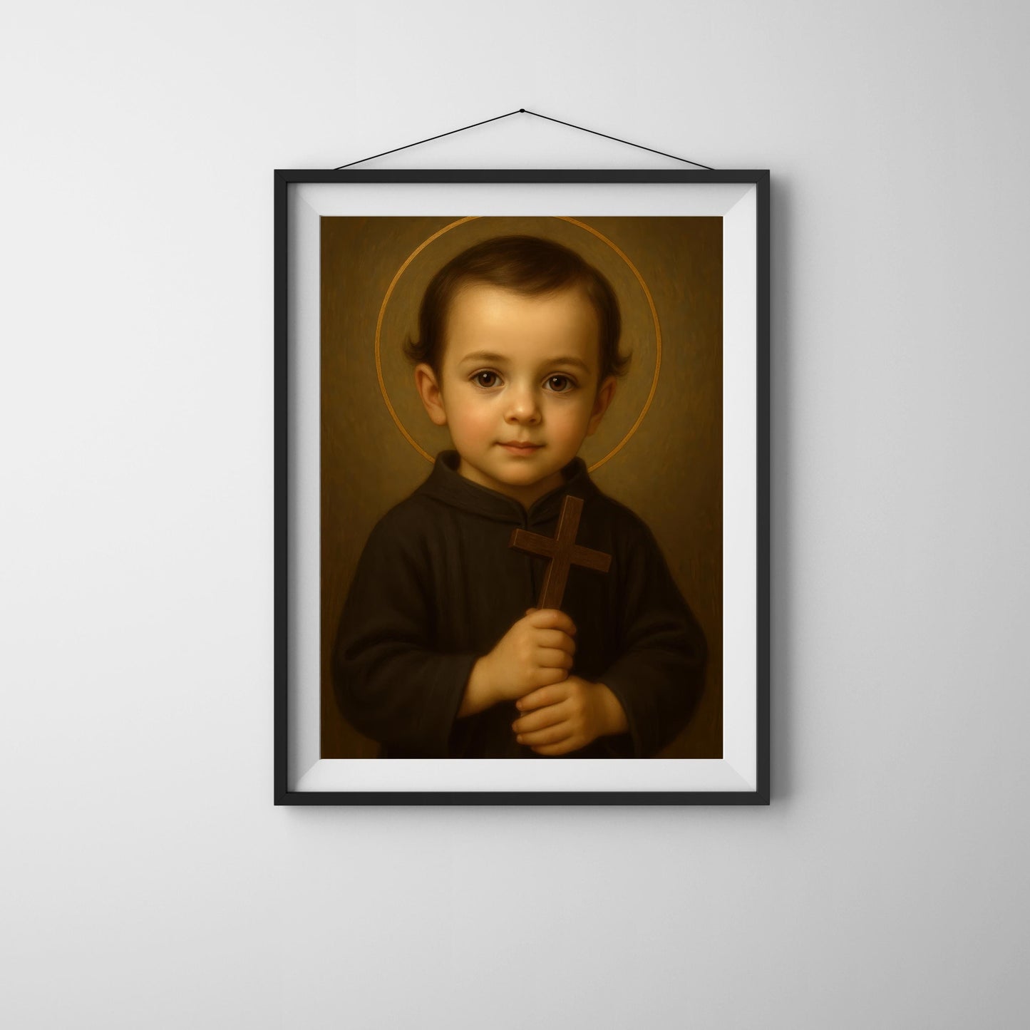 Saint John Art Print: Baby Saint John of the Cross Catholic Nursery Art, Baptism, Baby Shower Gift ⬇️ Digital Download